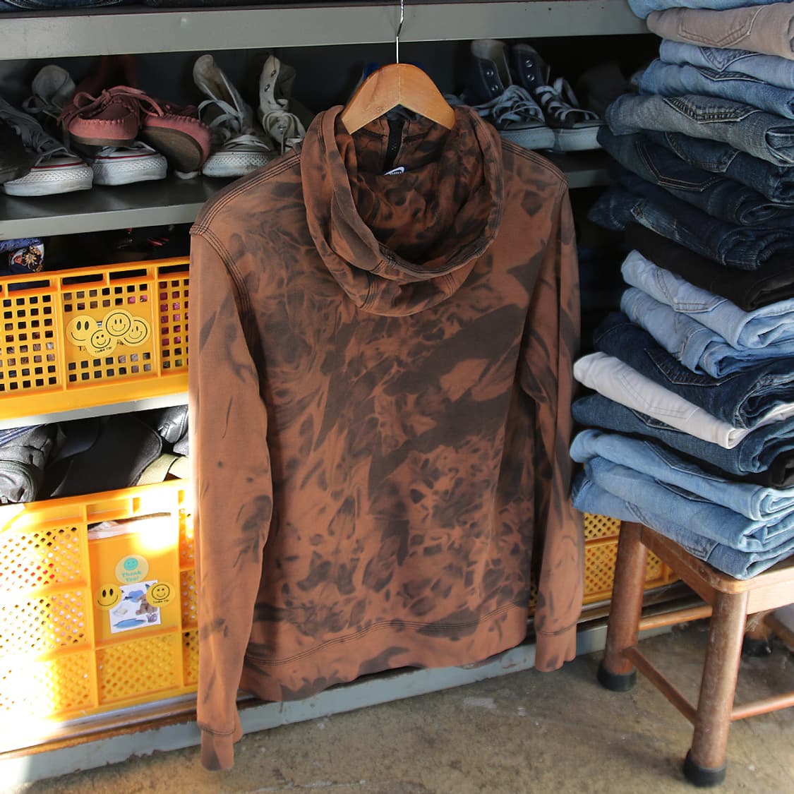 (착용컷) 나이키 타이다이 후드 집업 (남성용 98) 상품이미지2