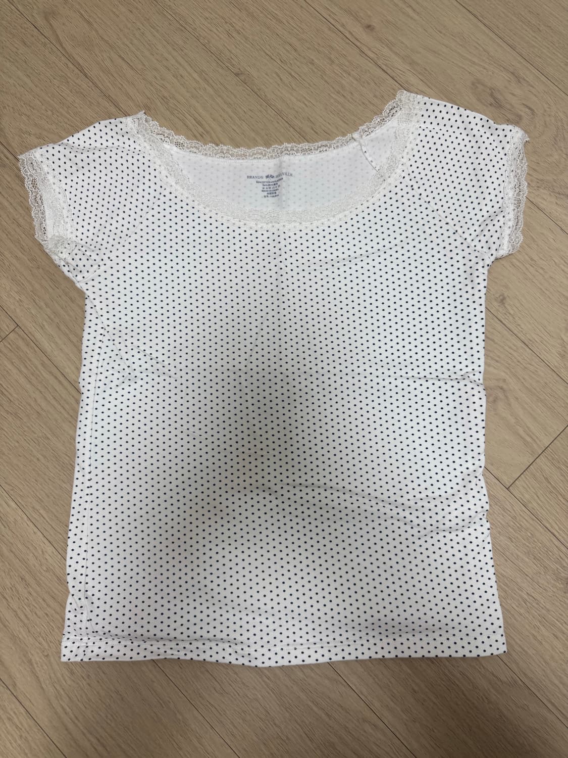 브랜디멜빌 화이트 도트 레이스 탑 상품이미지1