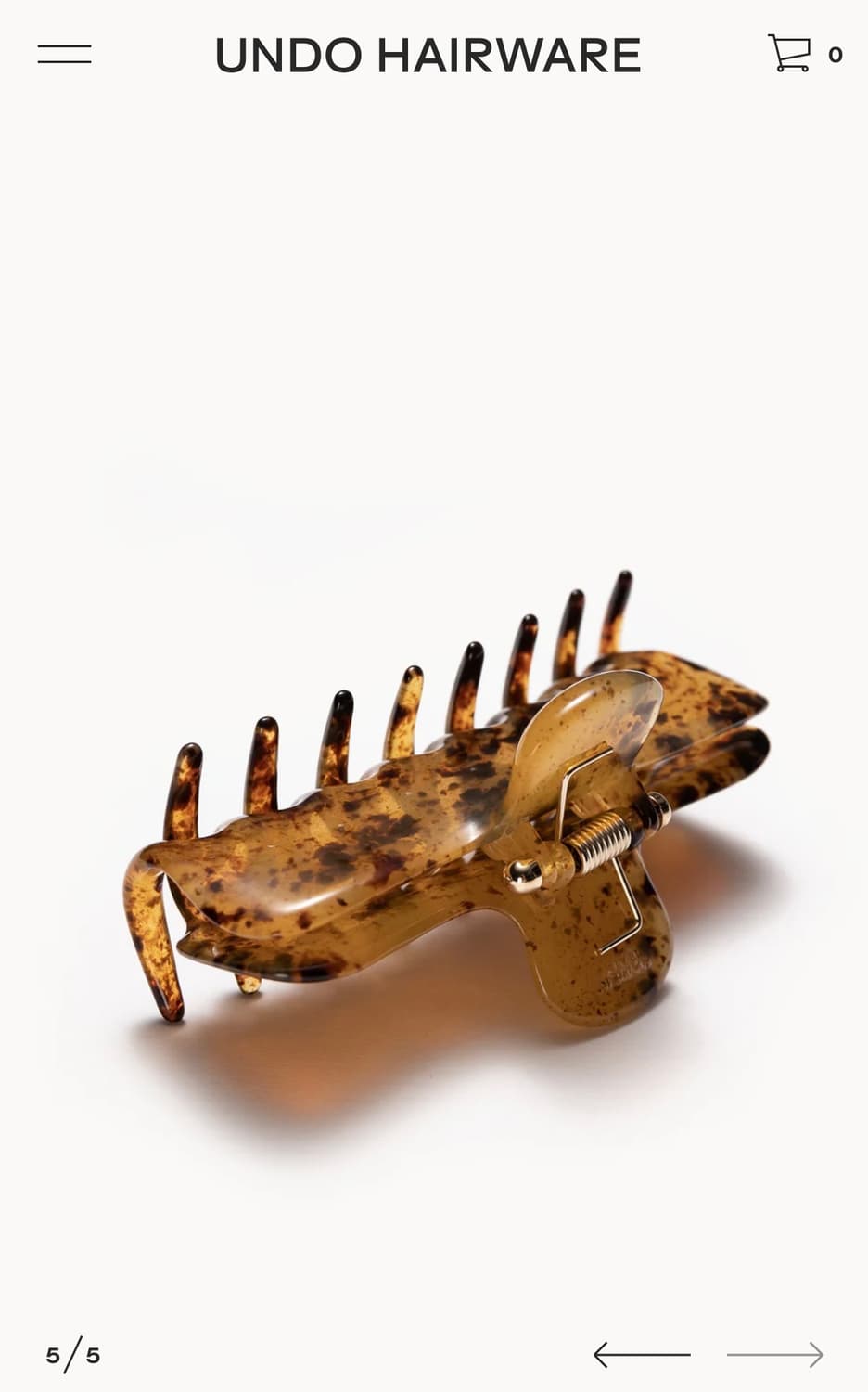 새상품) UNDO Hairware 언두 헤어웨어 클로 클립 집게핀 머리핀 상품이미지5