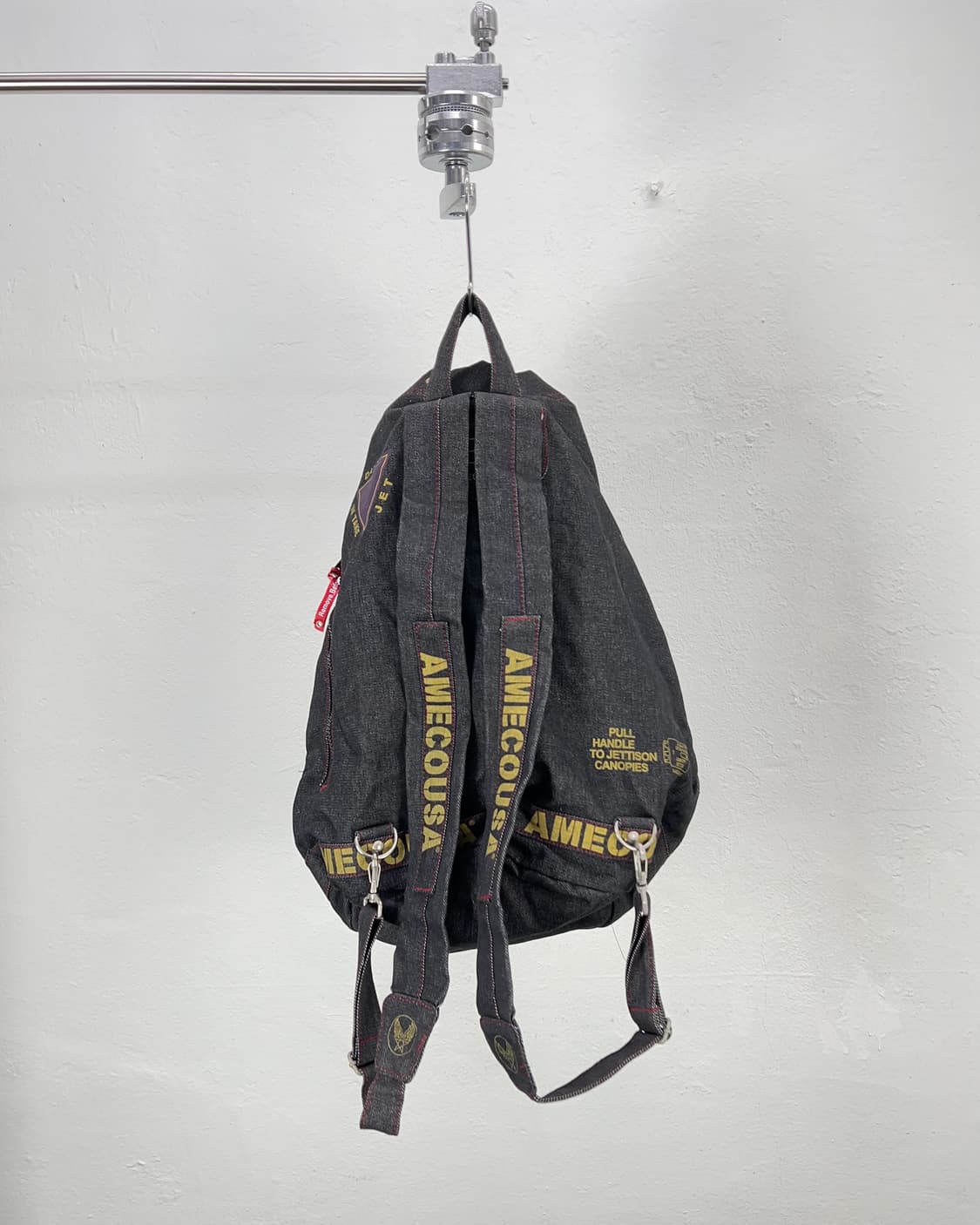 아메코 USAF AIRFORCE 밀리터리 드로스트링 데님 백팩 상품이미지4