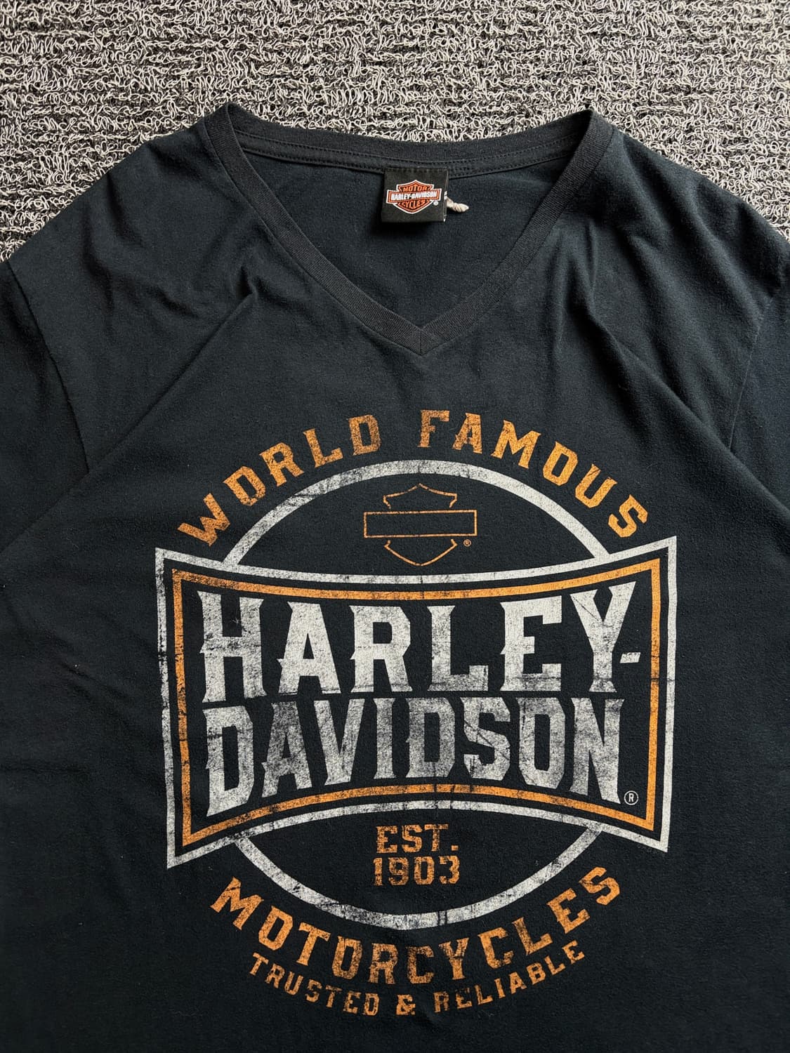 00s 할리데이비슨 오리지날 제인스빌 핑크스 반팔 3556 상품이미지1