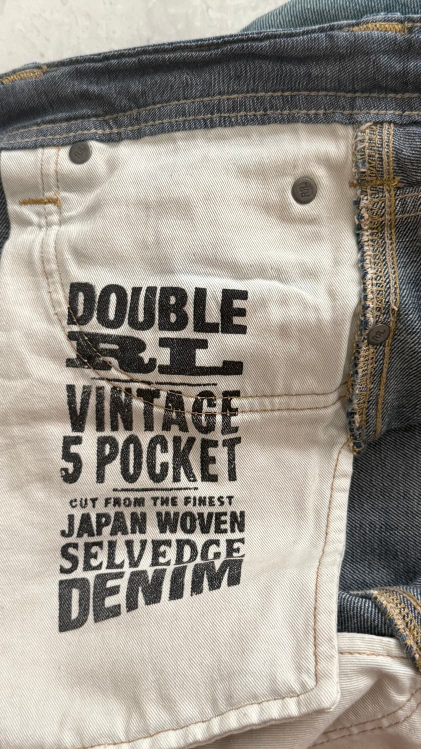 RRL 빈티지파이브포켓 풀러턴 리페어 진 - Size 34 상품이미지9