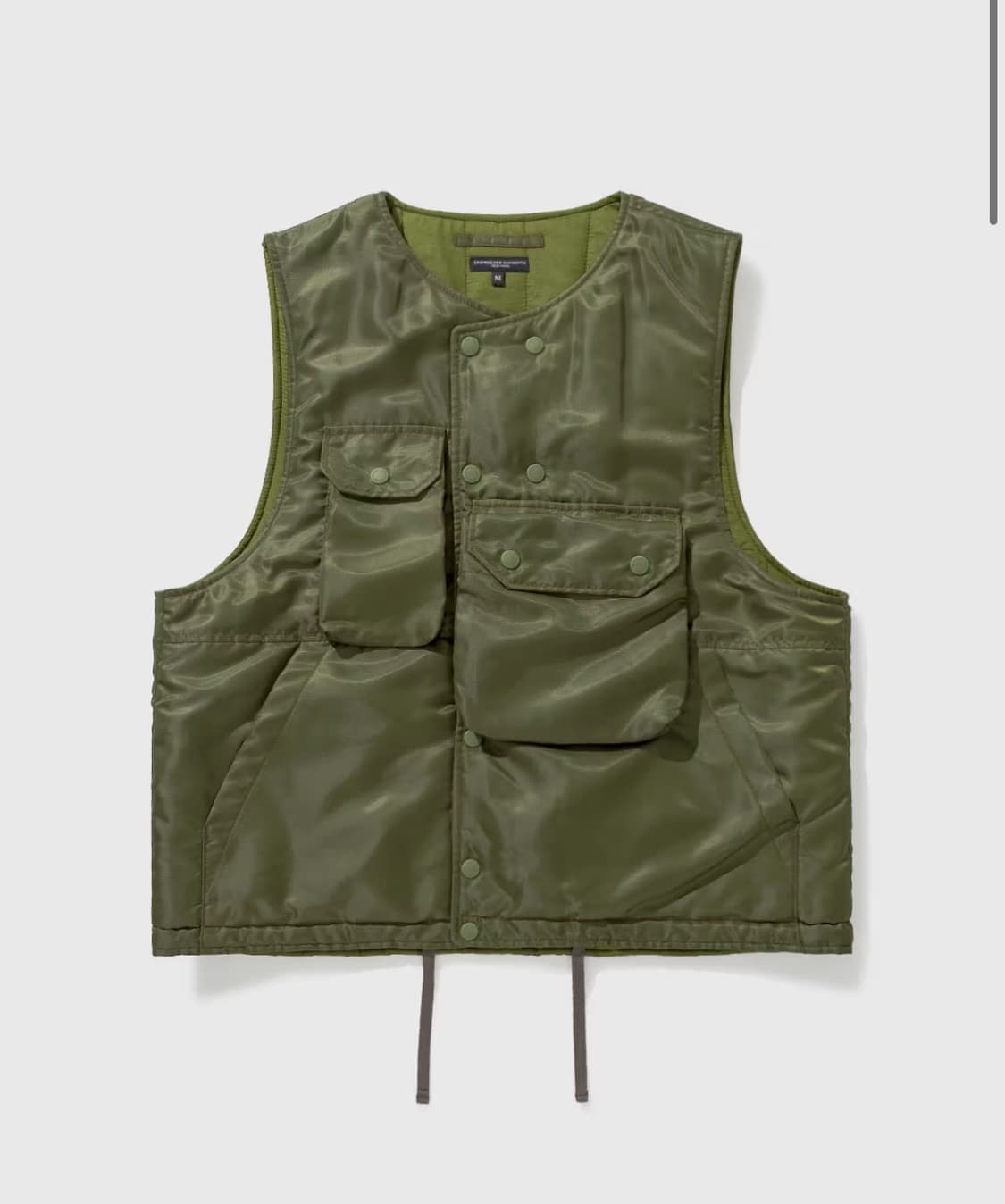 엔지니어드 가먼츠 카키 포켓 조끼 S 상품이미지4