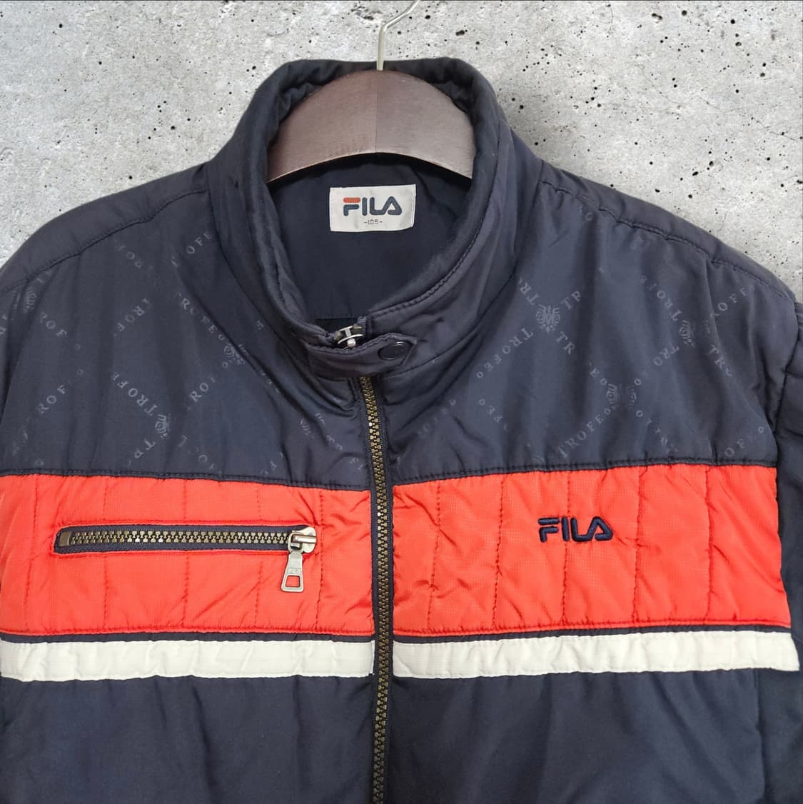 휠라 올드스쿨 배색 패딩 점퍼 (105/XL) 상품이미지2