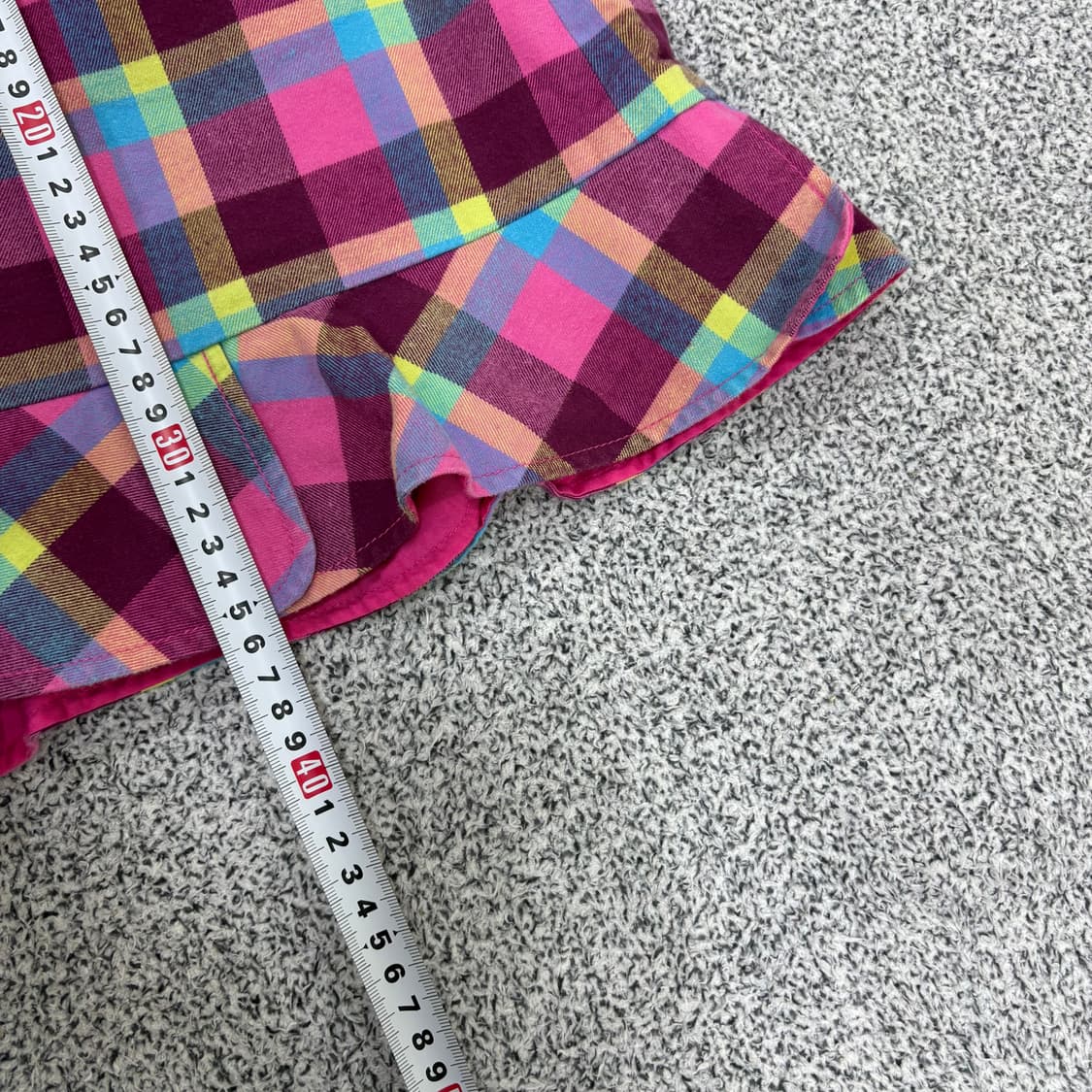 76 커터앤백 골프 체크 스커트 핑크 0319J 상품이미지6