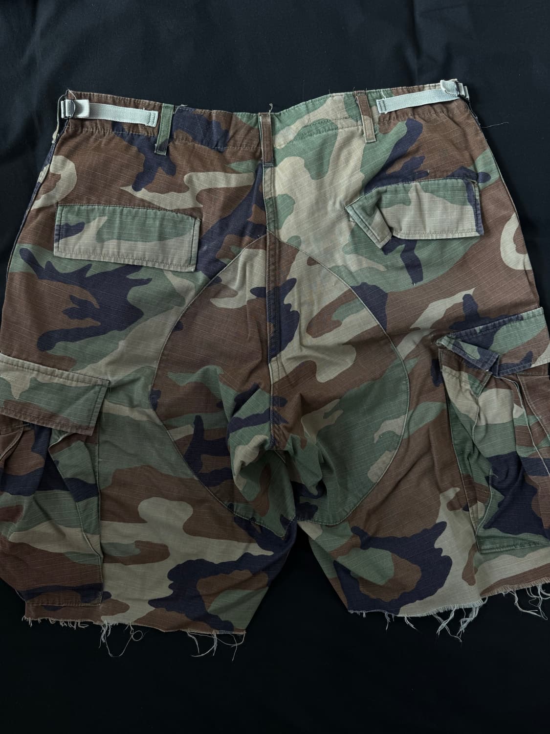 빈티지 카모 BDU 엑스트라 컷오프 반바지 상품이미지5