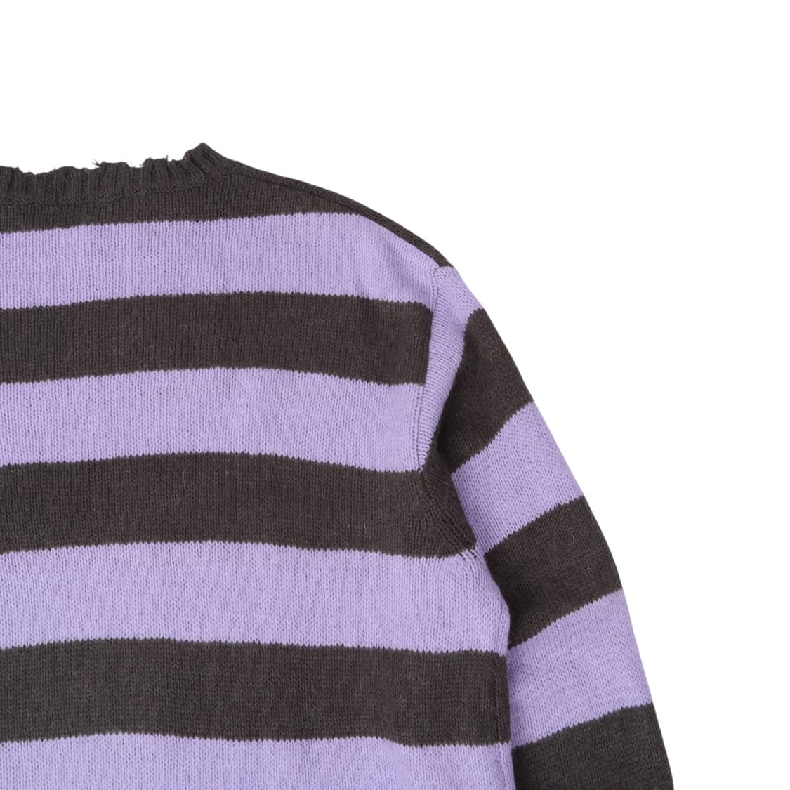 인스턴트 펑크 퍼플그린 스트라이프 컷아웃 니트 상품이미지5