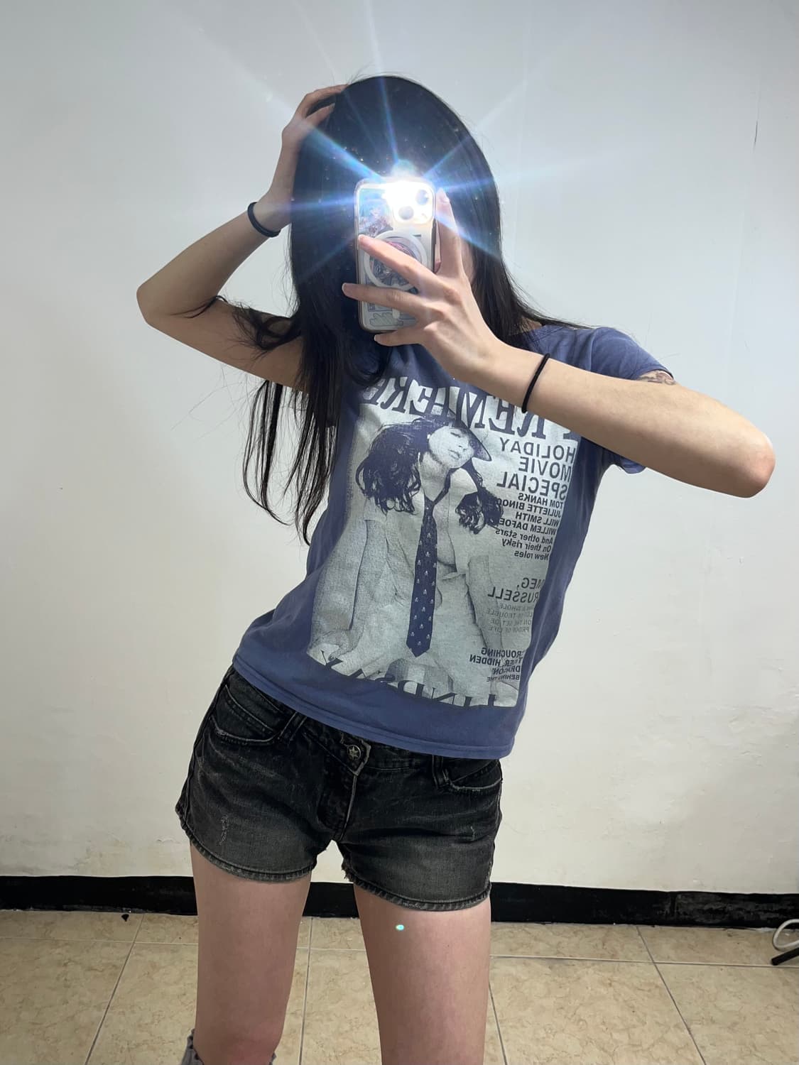 00‘s Y2K 프린팅 반팔티셔츠 상품이미지1