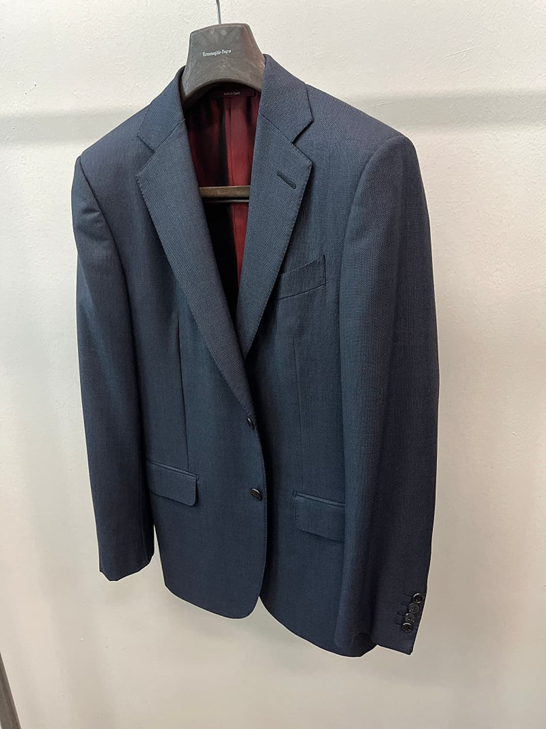 100-105) 던힐 네이비 콤비자켓  상품이미지1