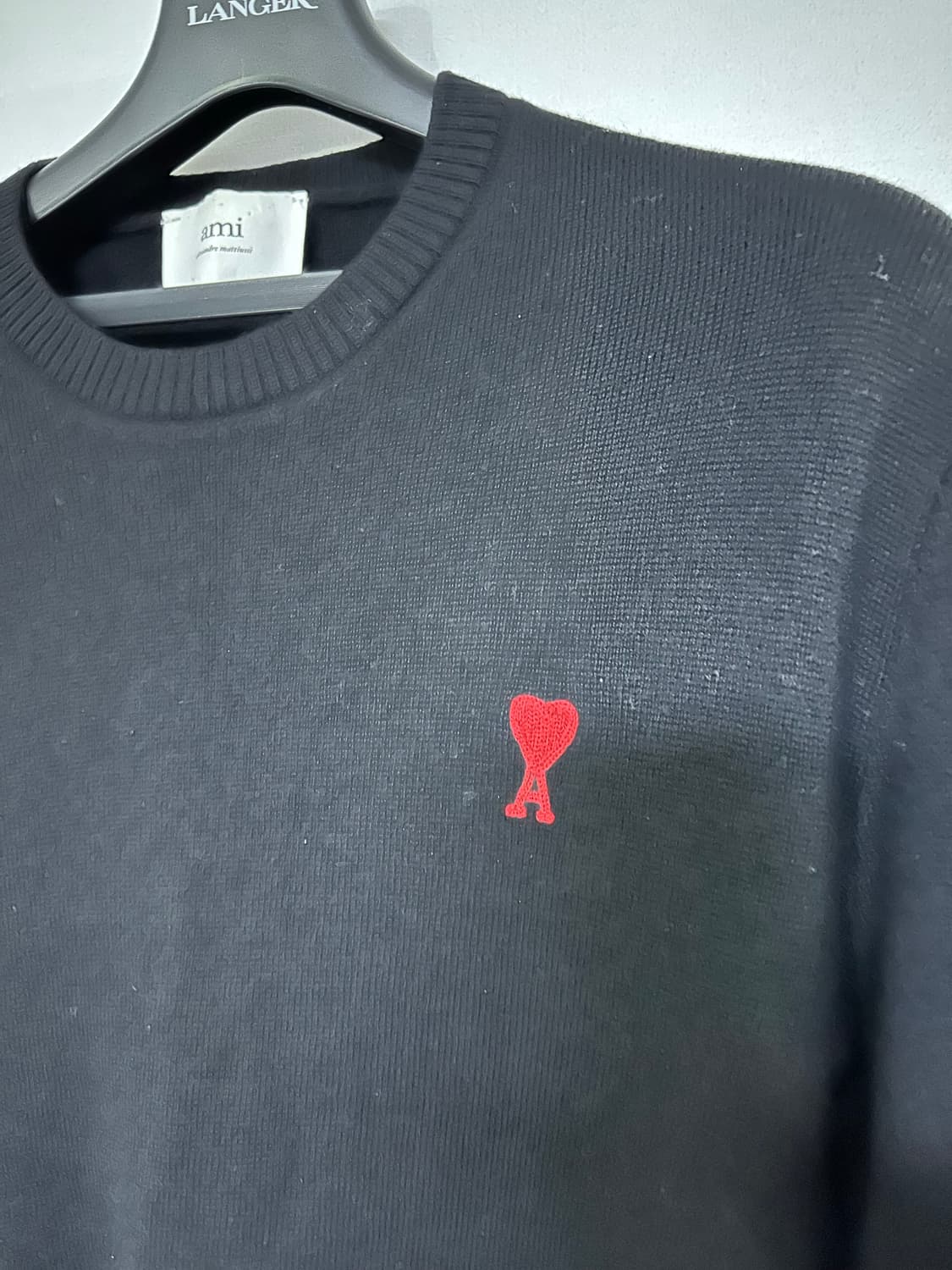 아미 스몰 하트 블랙 니트 상품이미지2