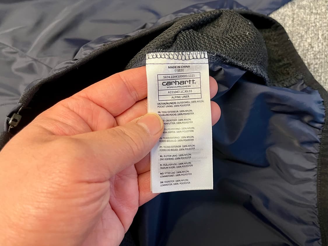 [105] 칼하트 WIP 네이비 바람막이 L  상품이미지6