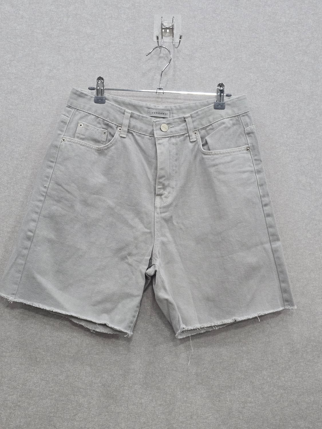 VERGAMOT 연베이지 데님 숏팬츠 상품이미지1