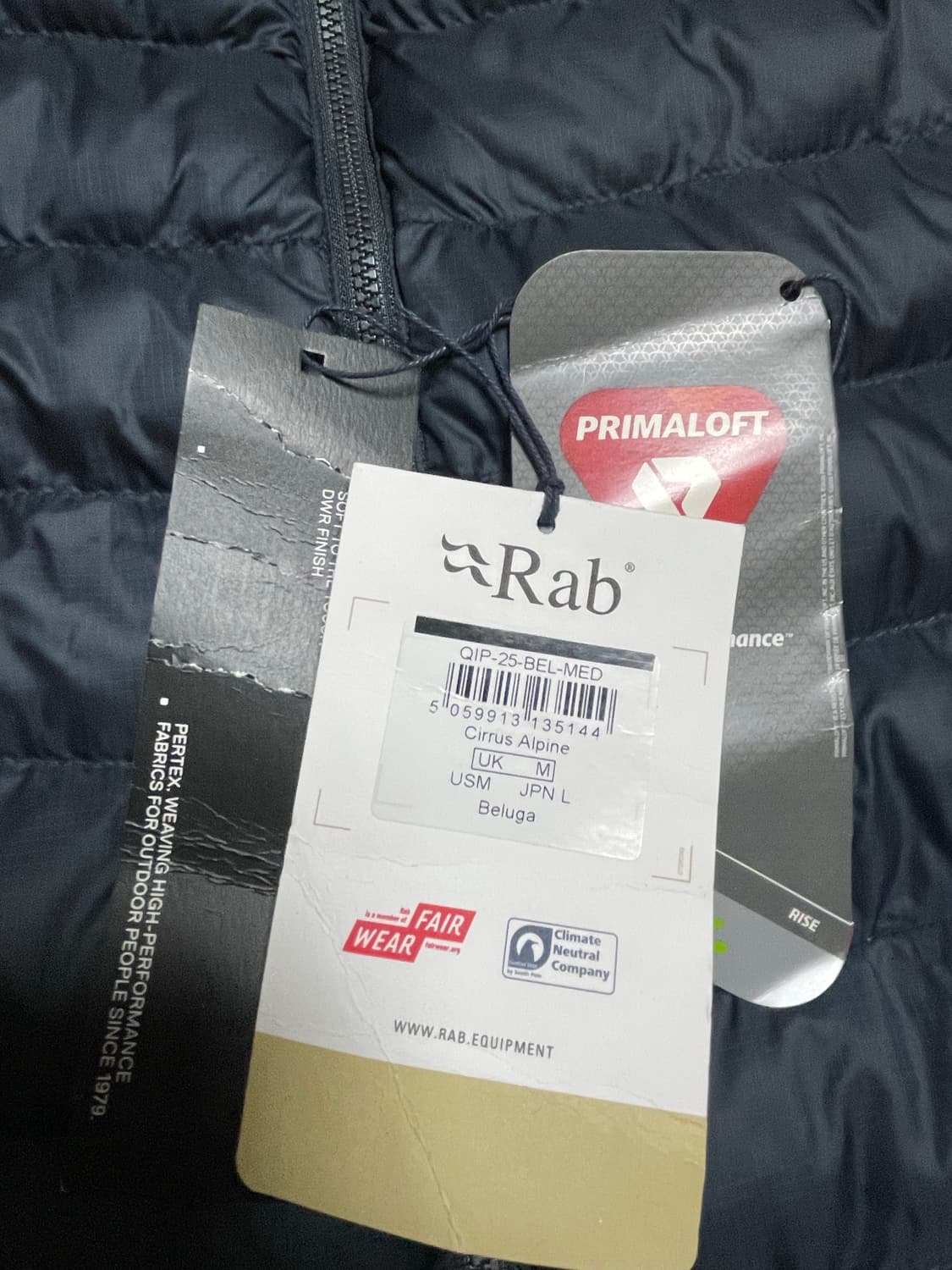 랩 RAB 씨러스 알파인 자켓 경량패딩 상품이미지10