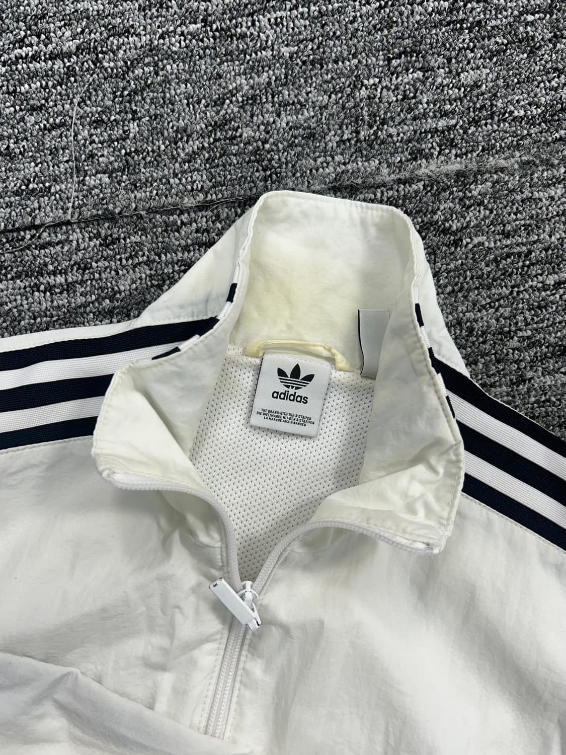 아디다스 화이트 오리지널 트랙탑 바막막이 XS 상품이미지5
