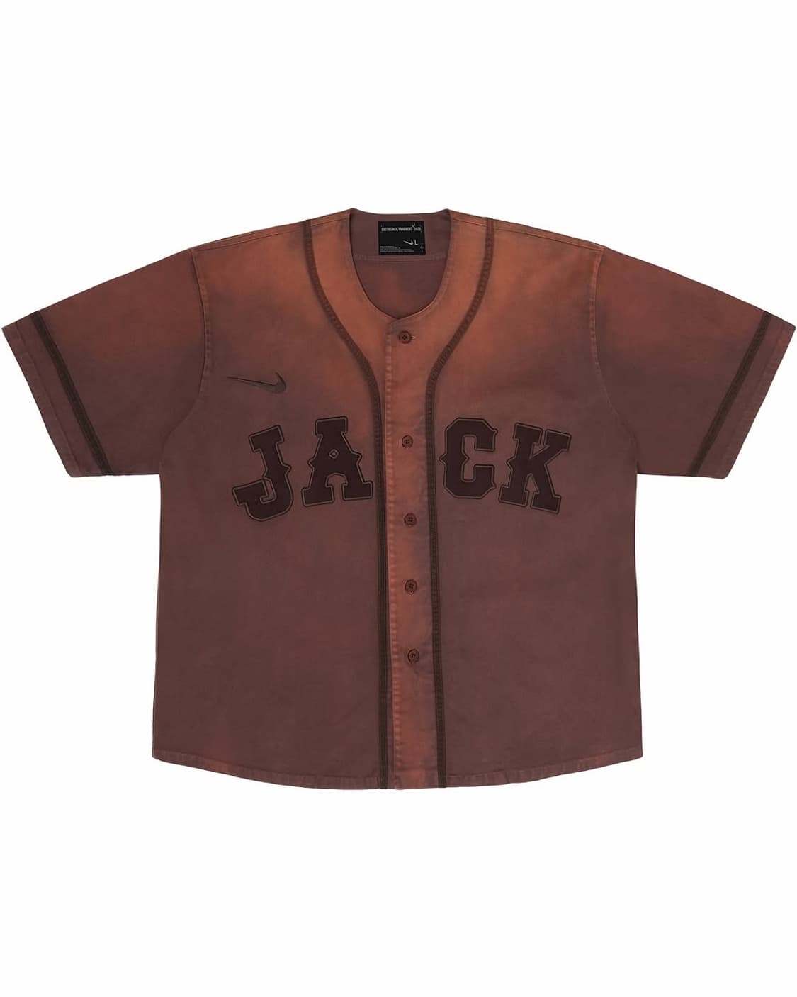 캑터스잭 프라그먼트 나이키 트래비스스캇 베이스볼 저지 L 상품이미지1