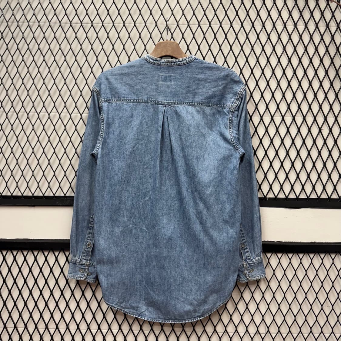 90s 캘빈클라인 진스 데님 셔츠 메이드인 홍콩 연청 상품이미지2