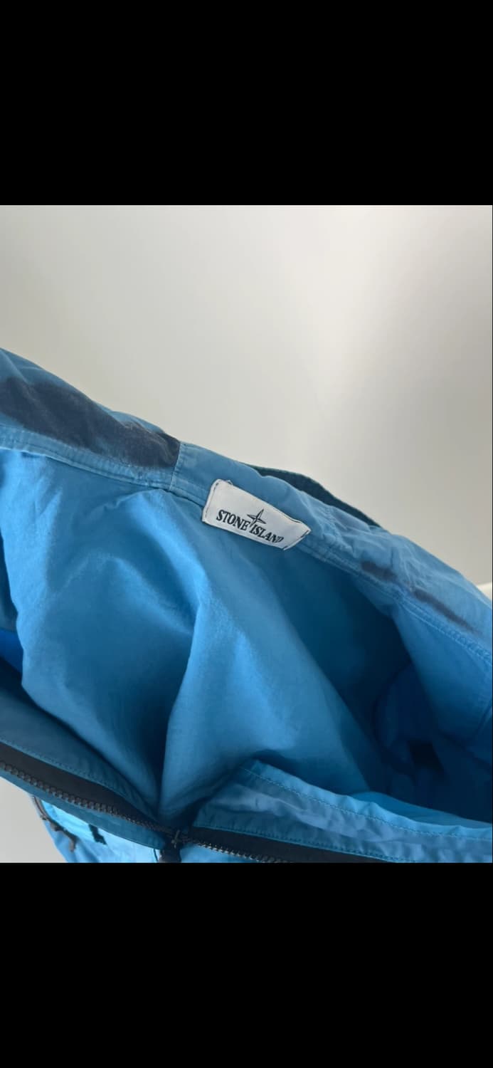 스톤아일랜드 MUSSOIA GOMMATA 워시드 바람막이 L 상품이미지6