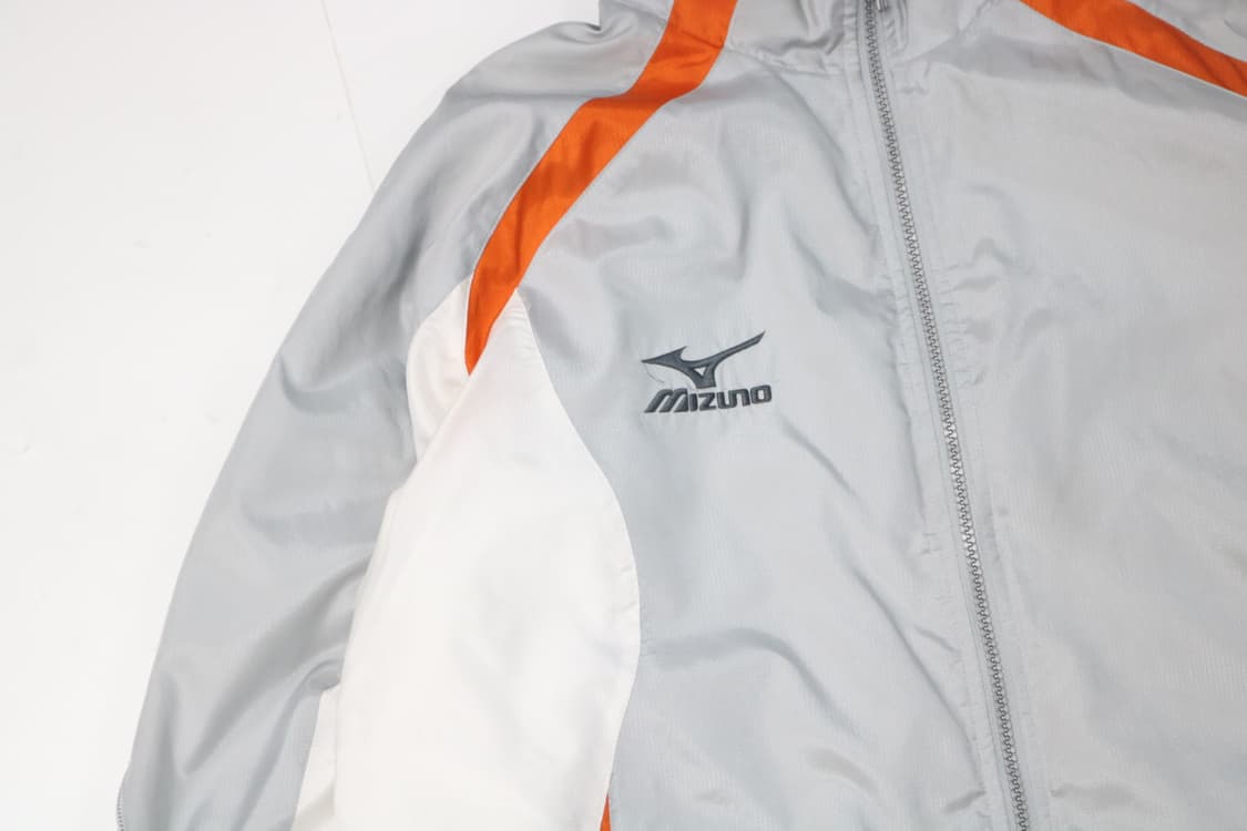 미즈노 빈티지 오렌지 배색 스포츠 윈드브레이커 (M) 상품이미지4
