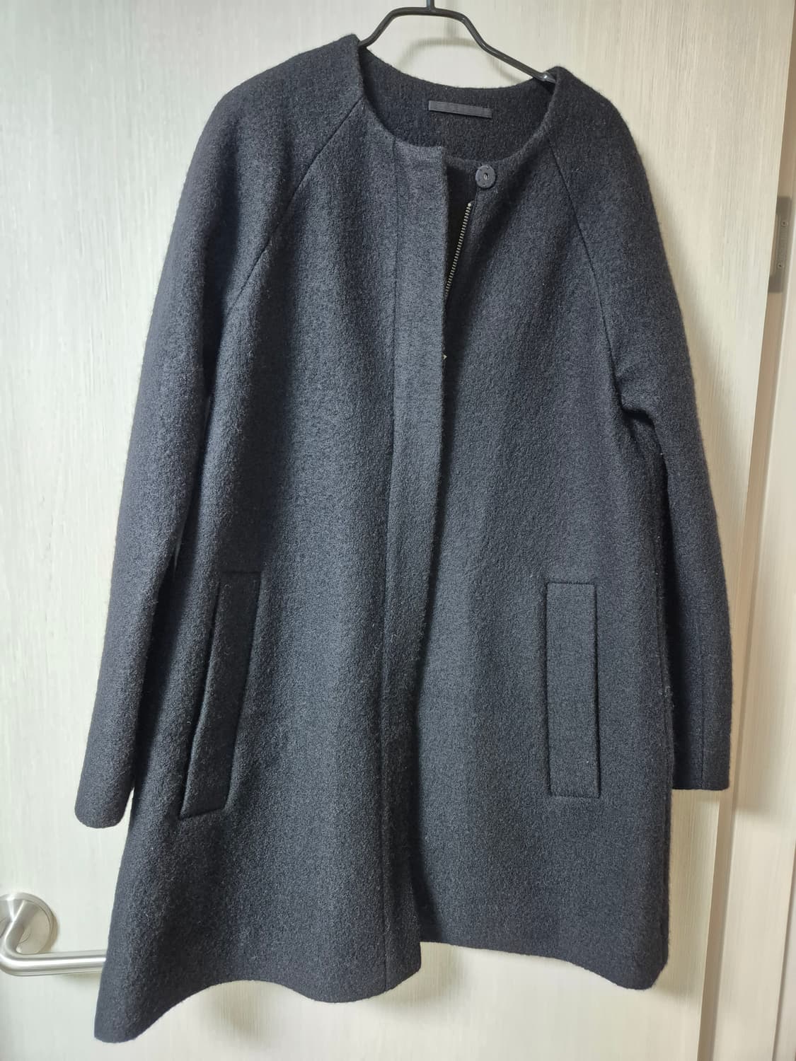 COS 코스 울100% 부클 코트 36 (55) 블랙 상품이미지1