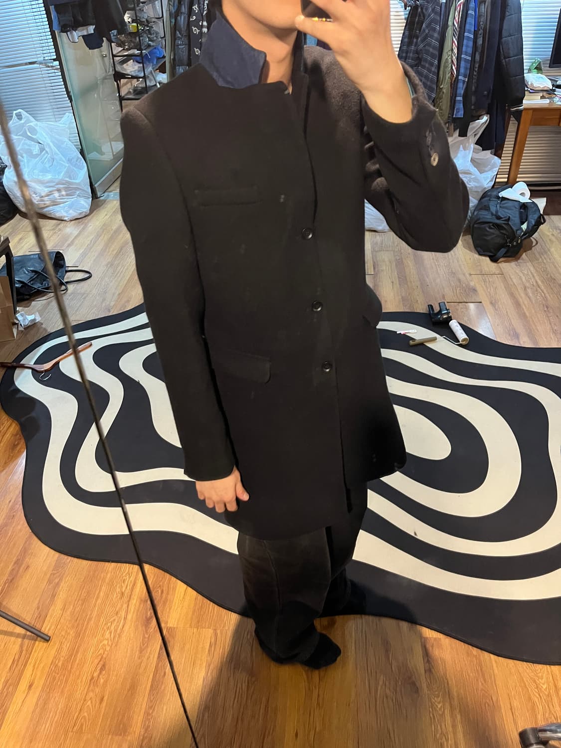 Disel 카라 블루 포인트 코트  상품이미지8