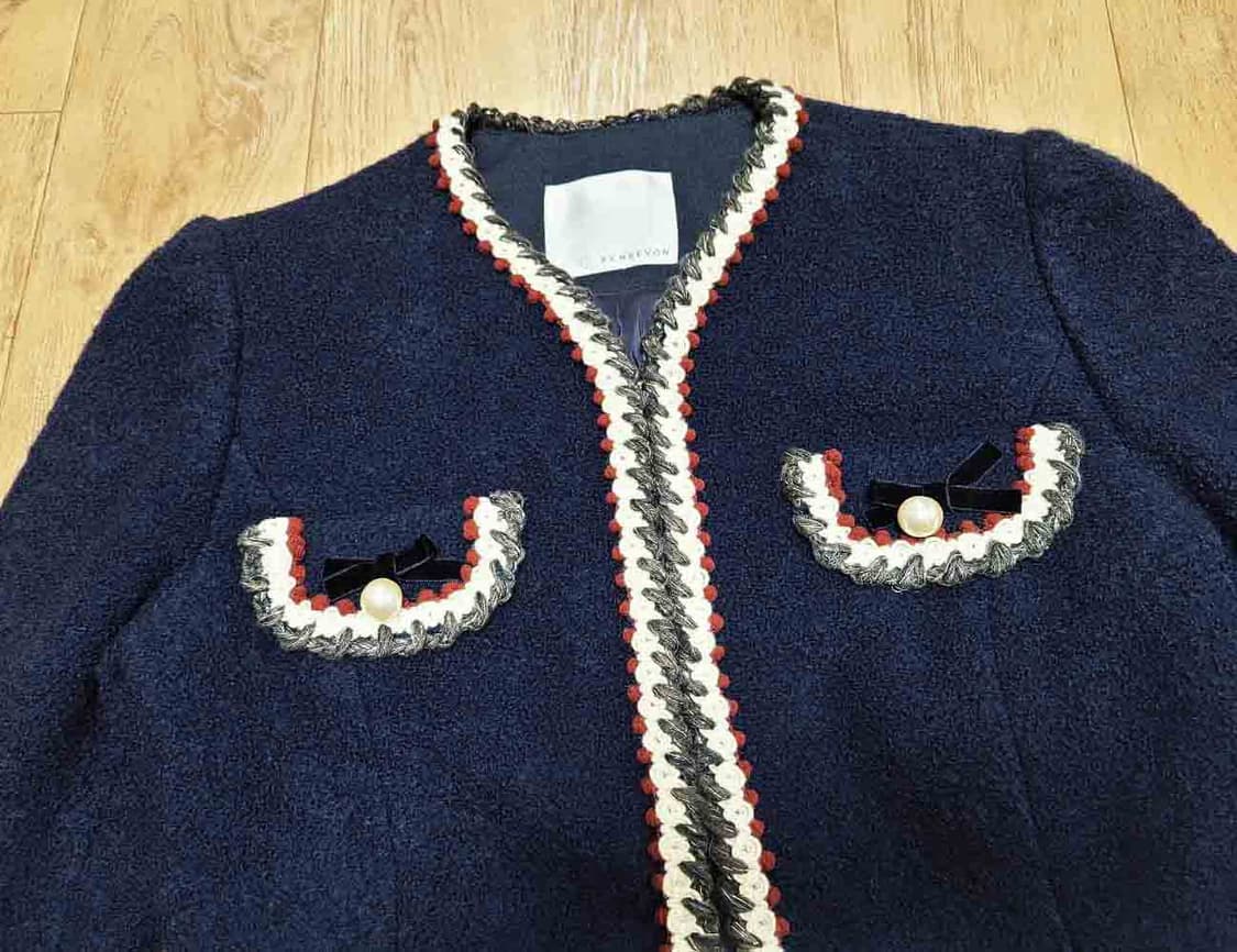 레니본(Reneevon) 브레이드 트위드자켓 55 새상품 상품이미지5