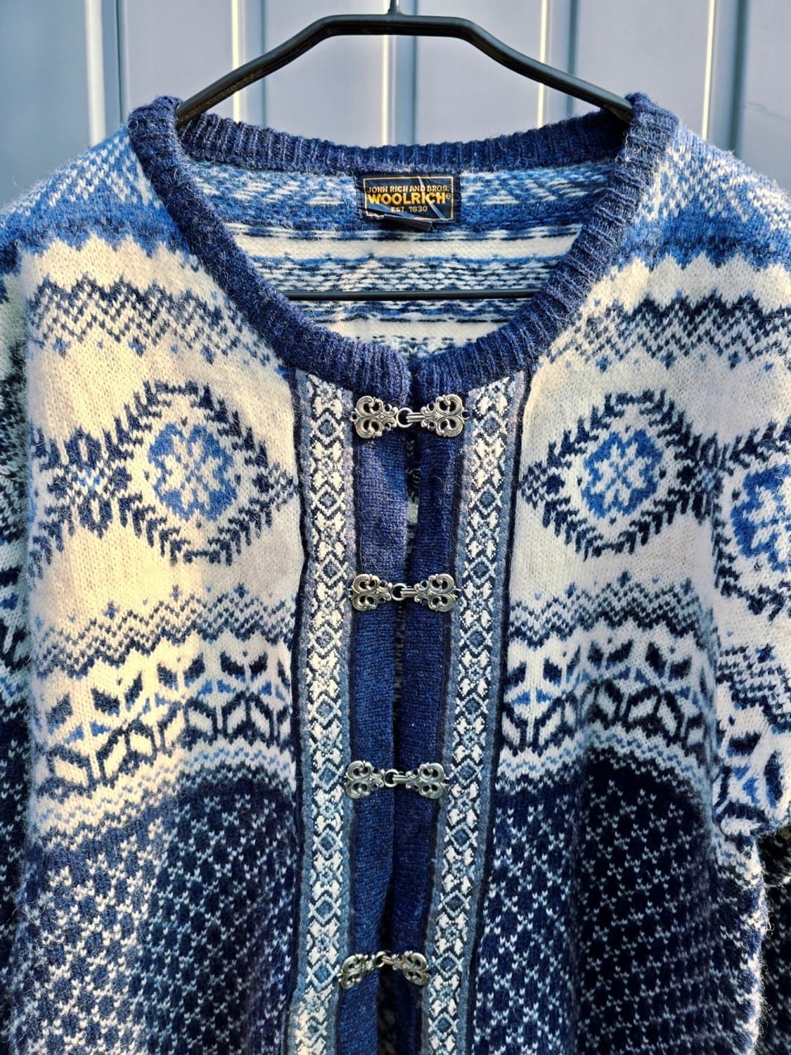 유럽 노르딕스웨터 가디건 by woolrich 상품이미지2