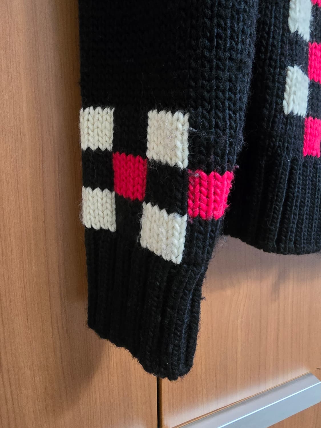 앤더슨벨 체커보드 코위찬 집 가디건 블랙

S 상품이미지2