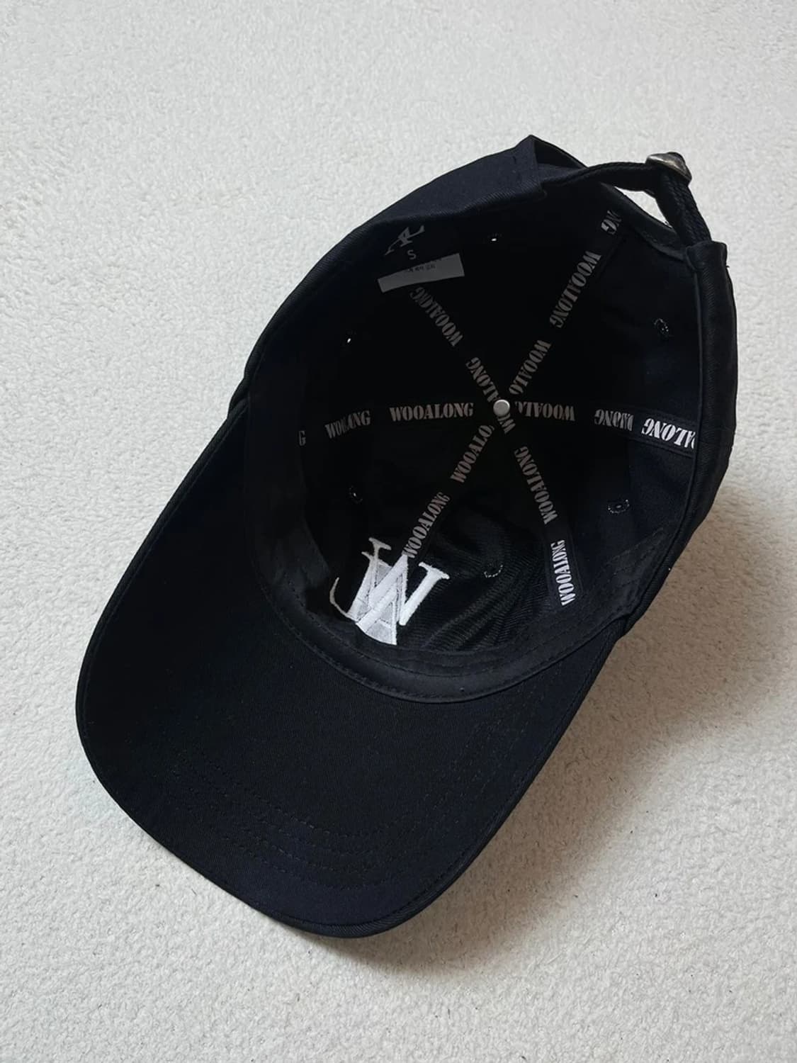 우알롱 시그니처 블랙 볼캡 Q1214 상품이미지4