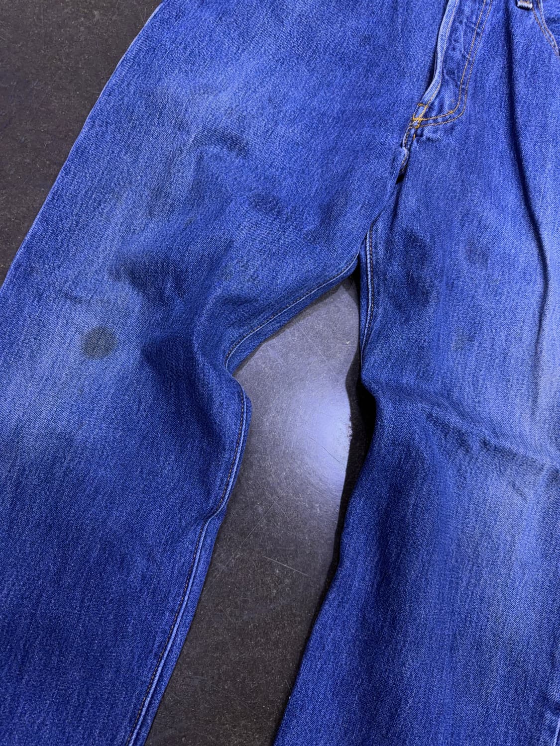 리바이스 501 00's 레귤러핏 빈티지 워싱 지퍼 커스텀 데님팬츠 33 상품이미지5