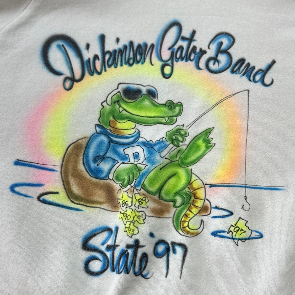 90s FOTL Fishing Crocodile 빈티지 스웻셔츠 XL 상품이미지3