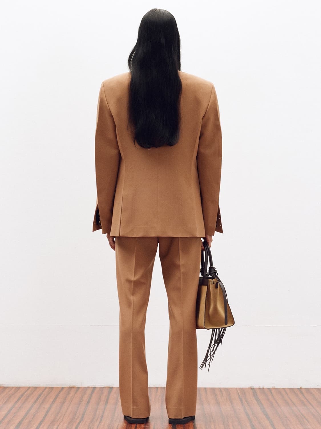 렉토 25ss 스트럭쳐 울 테일러드 셋업 로즈베이지 S 상품이미지3