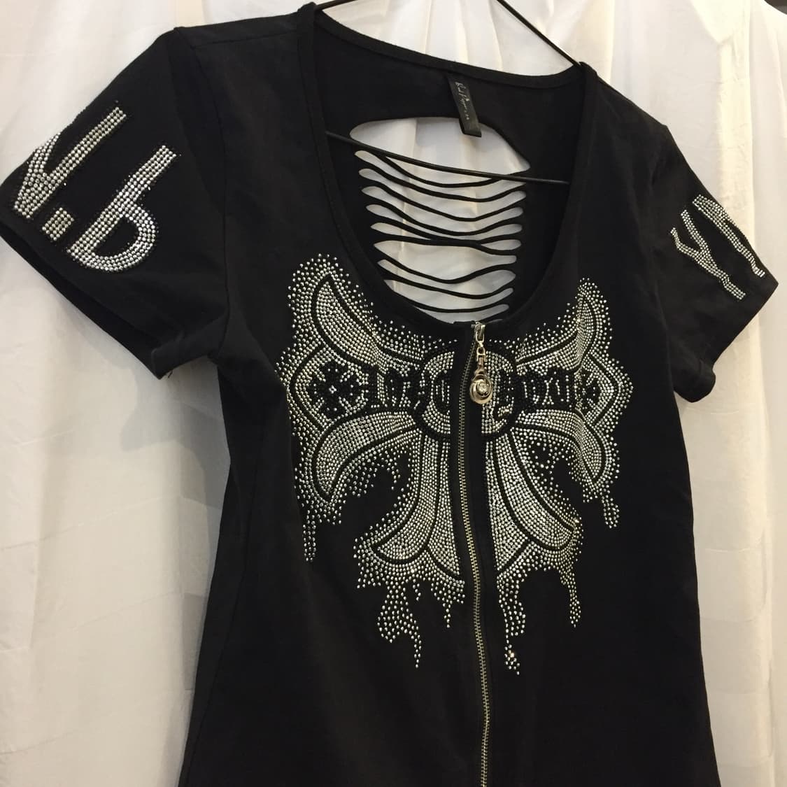 Red Pepper 갸루 펑크 핫픽스 반팔 집업 상품이미지4