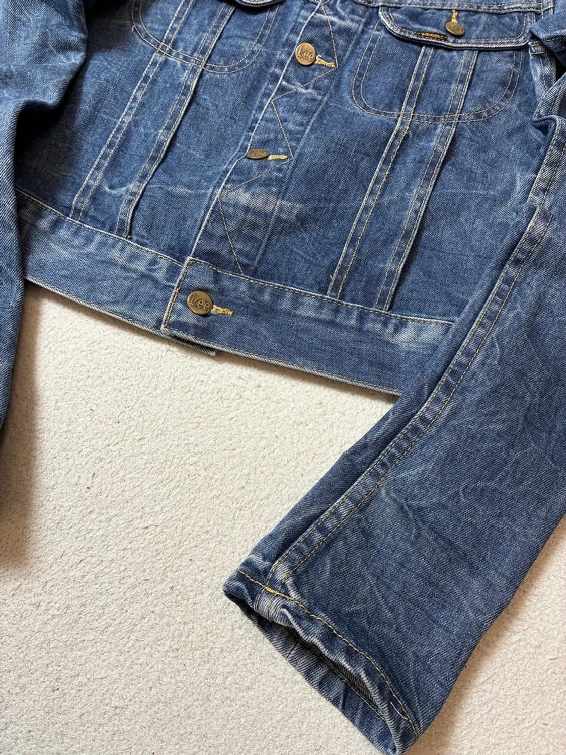 Lee 리 90's 버튼 에이징 데님 트러커 자켓 PN7748 상품이미지3