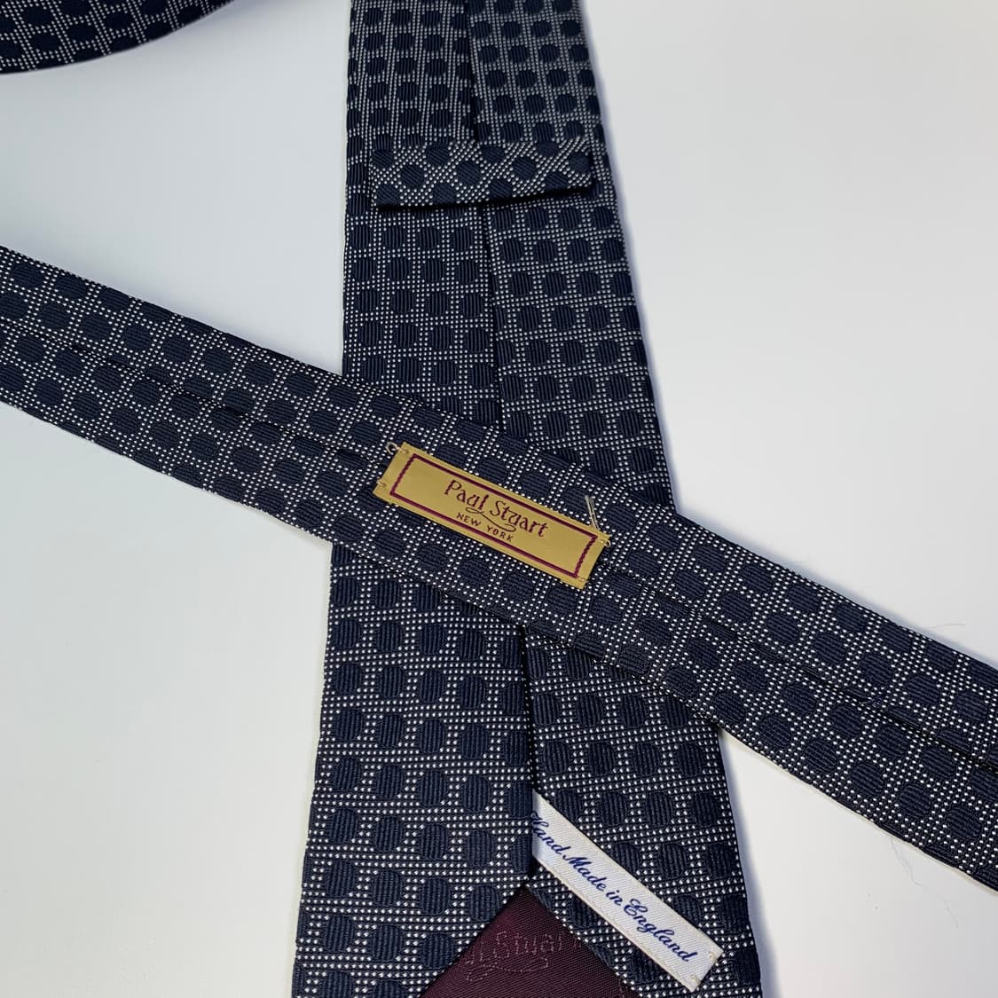 폴스튜어트 네이비 클래식 명품넥타이 A+등급 최상급 상품이미지5