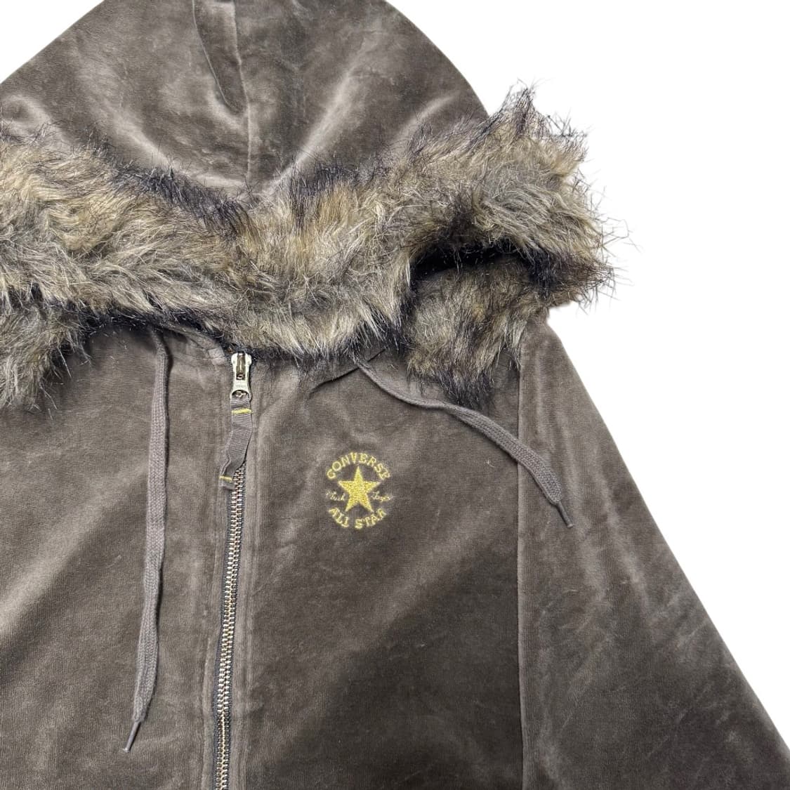 컨버스 일본 라이센스 울프조 벨벳 후드집업 상품이미지3