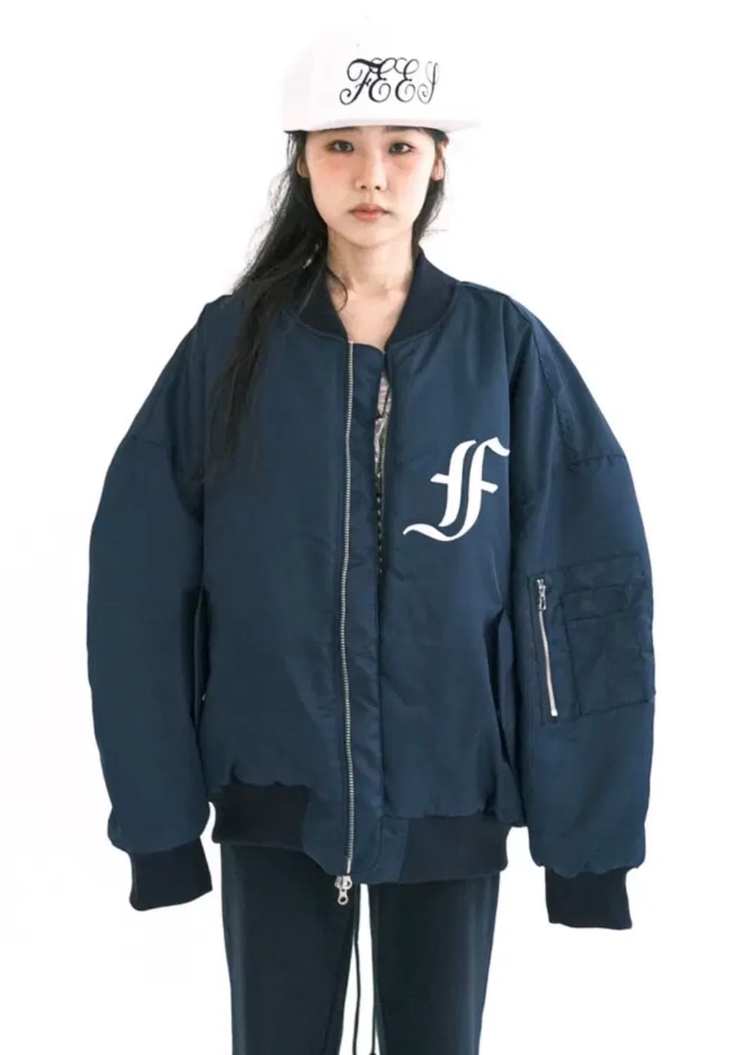 샵페어리 봄버 네이비 상품이미지1