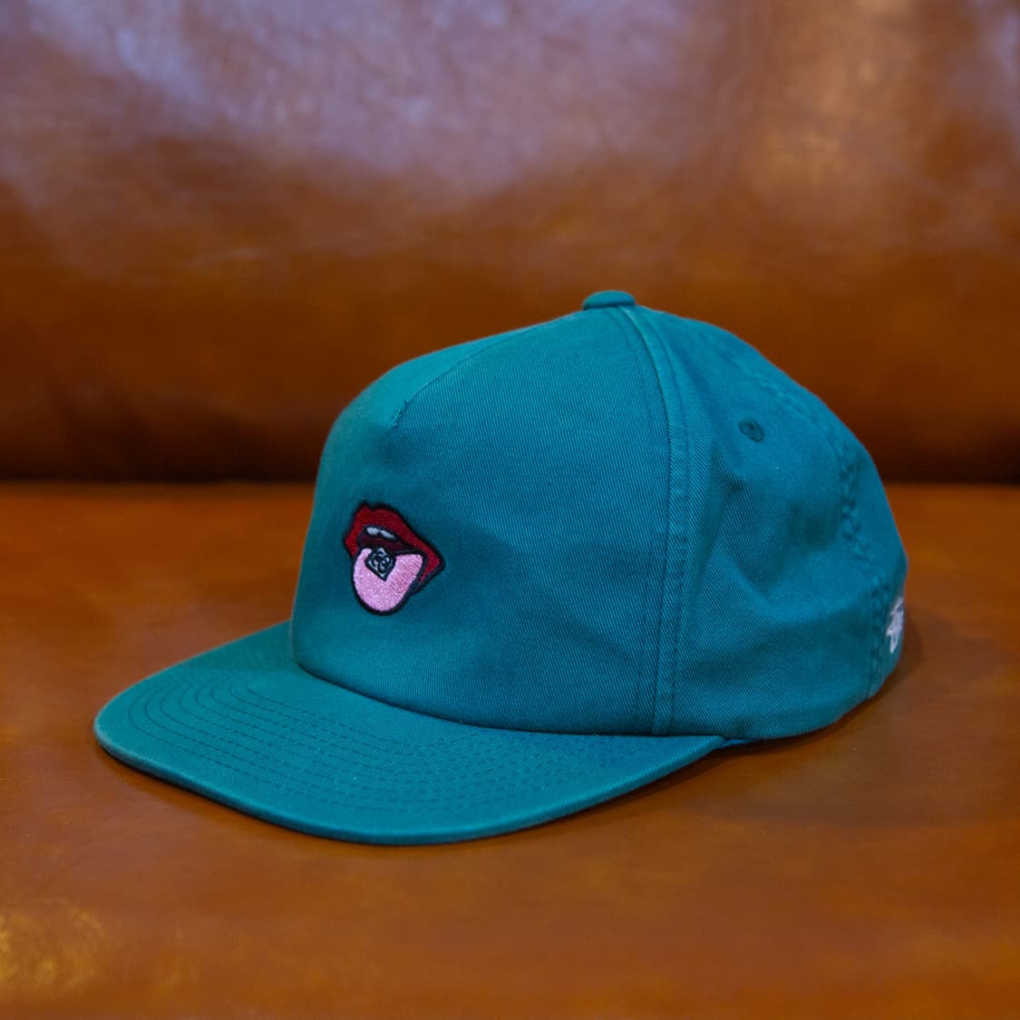 스투시 레드립 코튼 캡 그린 상품이미지1