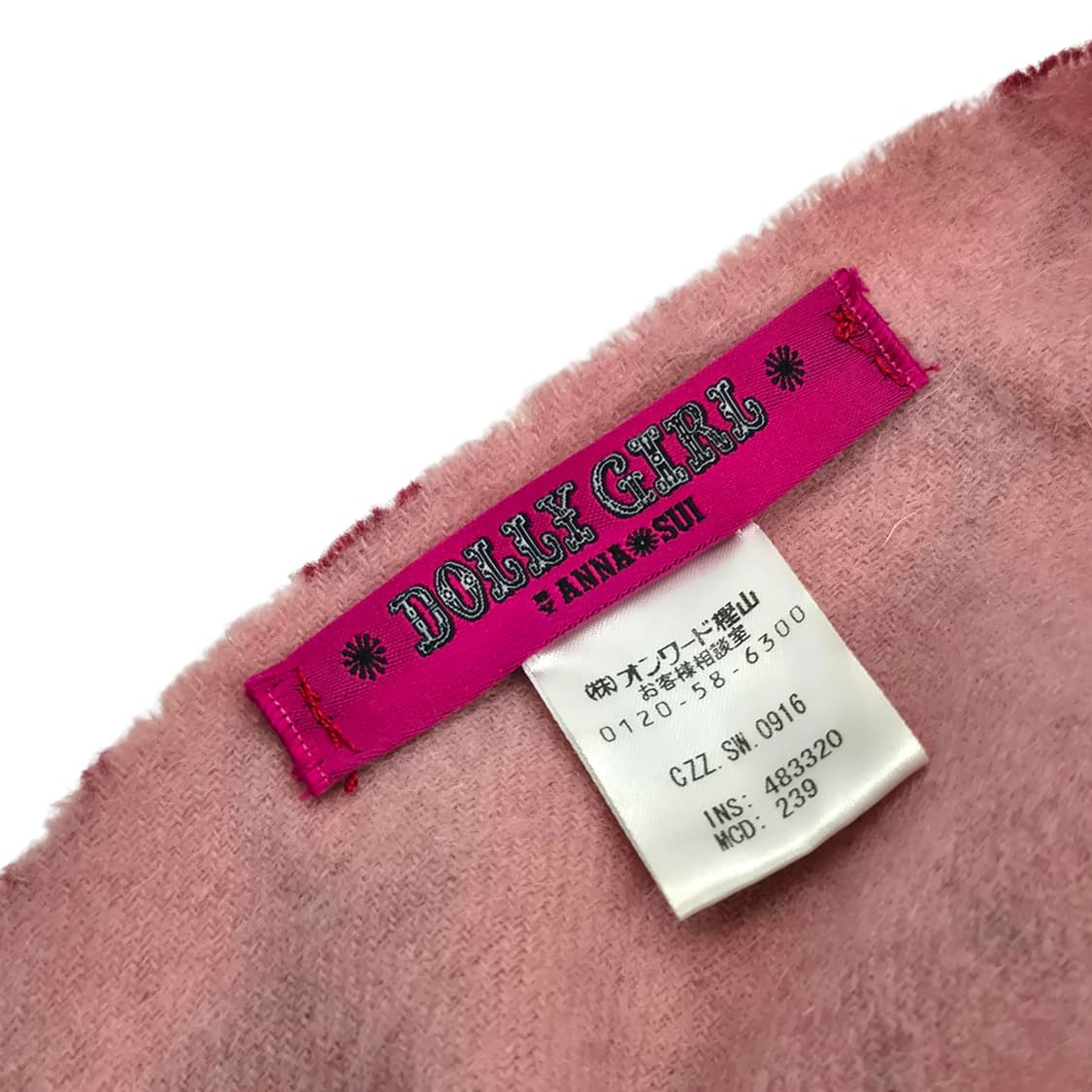 09s 안나수이 돌리걸 울100% 하트 블랭킷&머플러 상품이미지5