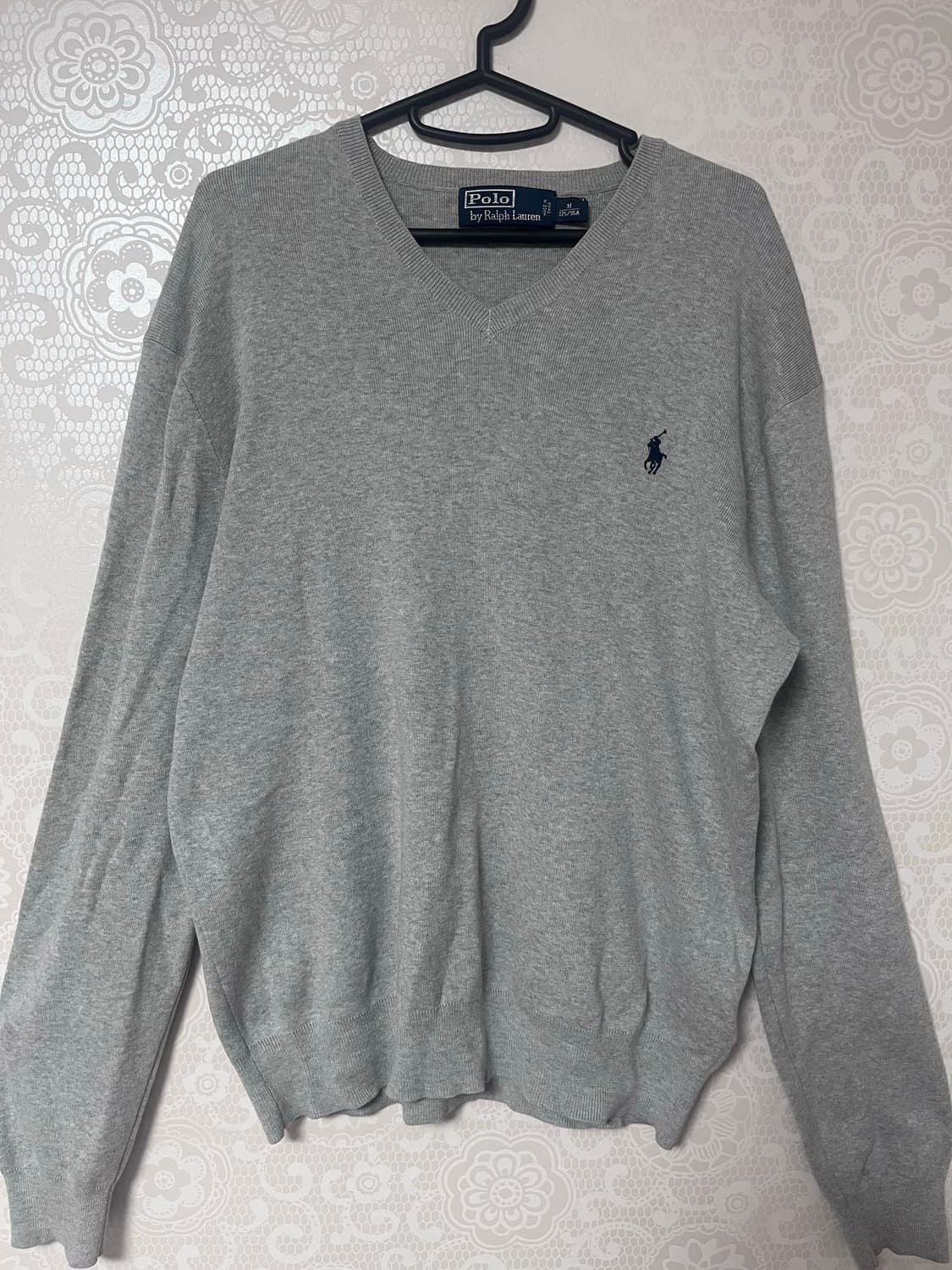 폴로 랄프로렌 V넥 니트 회색 M 상품이미지2