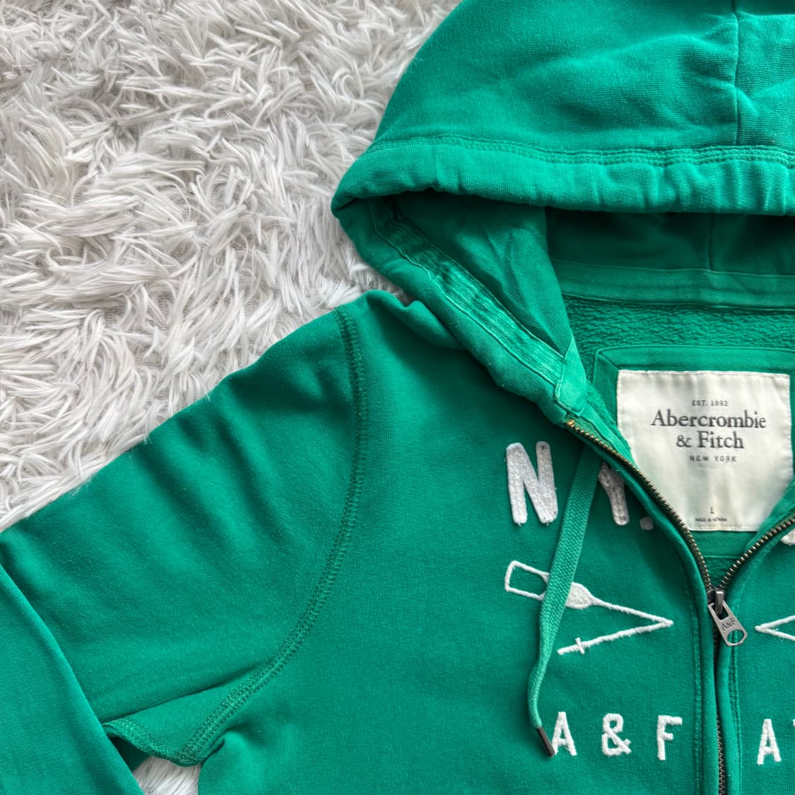 ABERCROMBIE 일본빈티지 후드집업 아베크롬비 노드 모리걸 L 42 상품이미지1