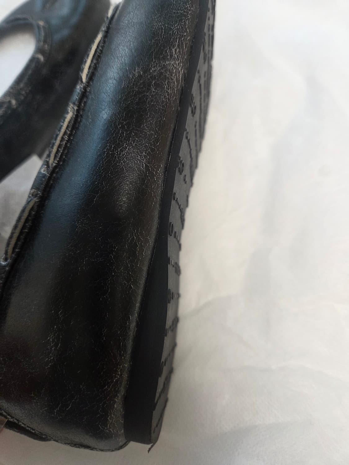 페이즈 레더플랫  빈티지 블랙 상품이미지3