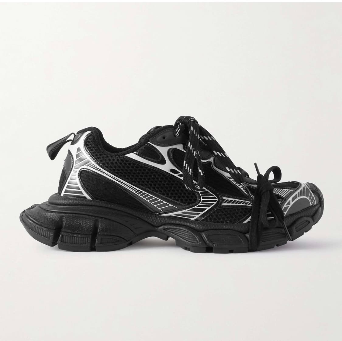 정품) 풀구성 발렌시아가 3xl 블랙 화이트스니커즈 상품이미지1