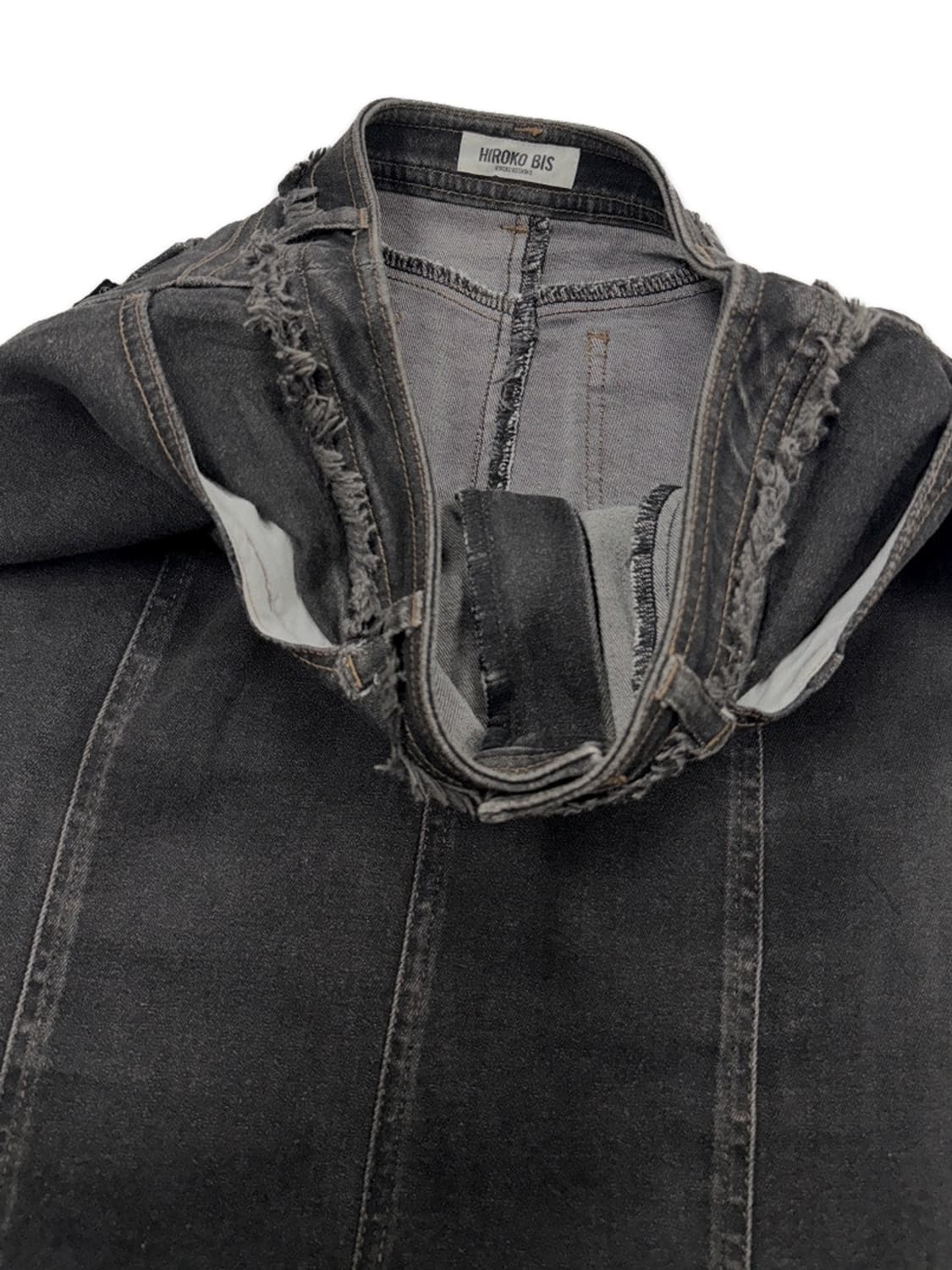 빈티지 Hiroko Bis 데님 라인 미디 스커트 상품이미지3