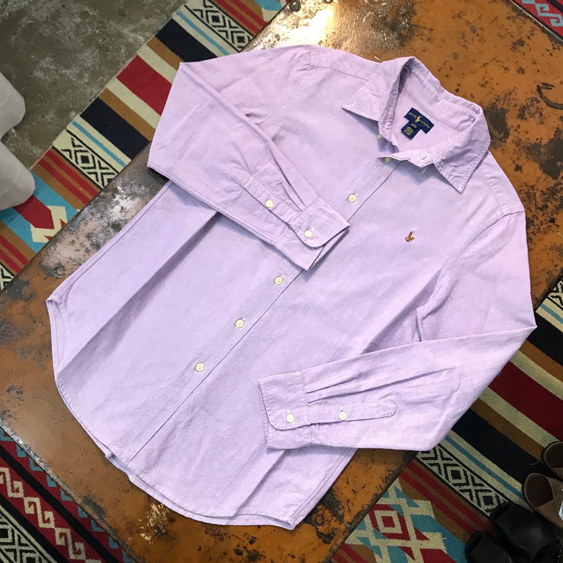 폴로랄프로렌 라이트 퍼플 옥스포드 셔츠 여성 55 66 사이즈  상품이미지2
