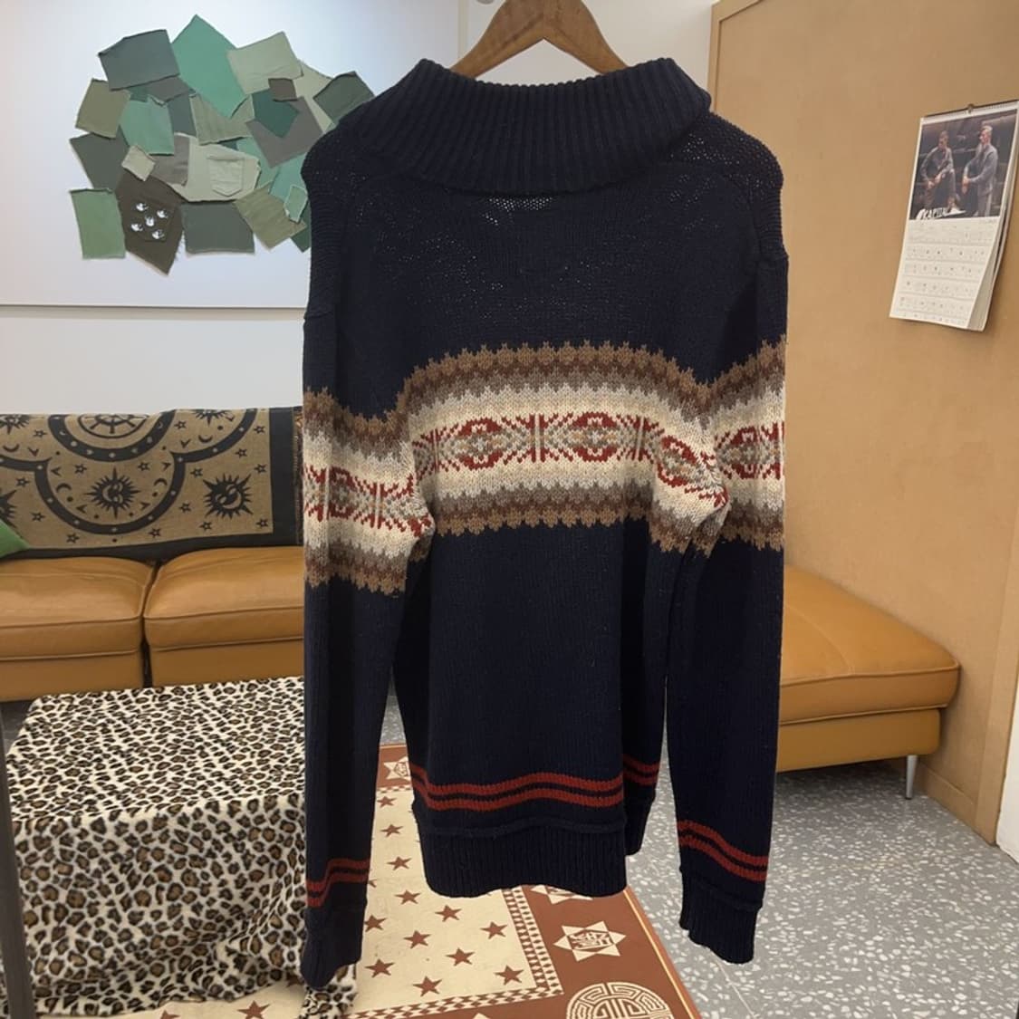 리바이스 노르딕 울 코위찬 홀리데이 숄카라 니트 L C08784 상품이미지4