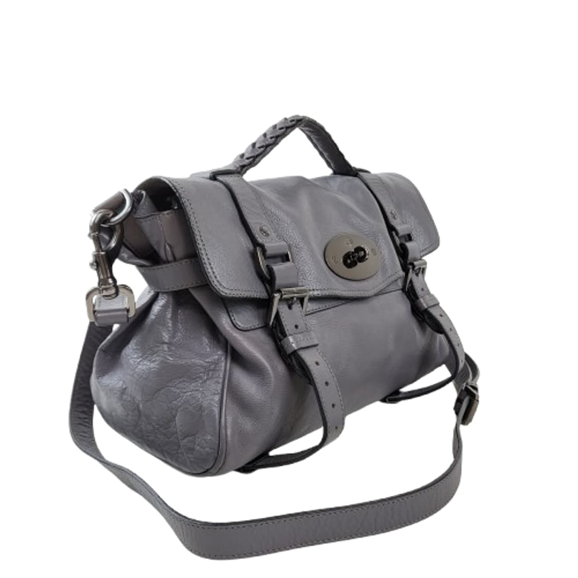 정품 멀버리 알렉사 메탈그레이 미듐 상품이미지2