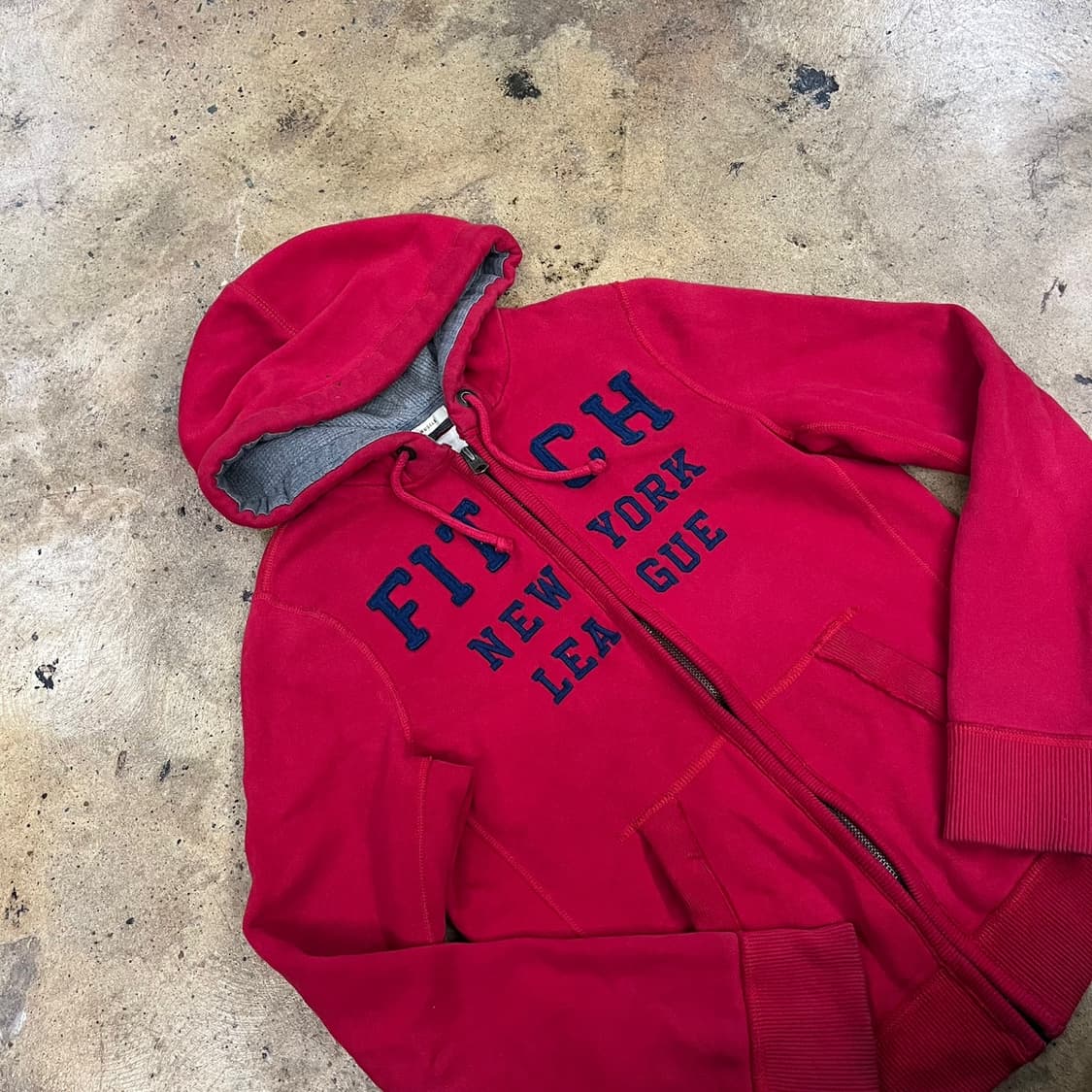 아베크롬비 레드 후드집업 상품이미지1