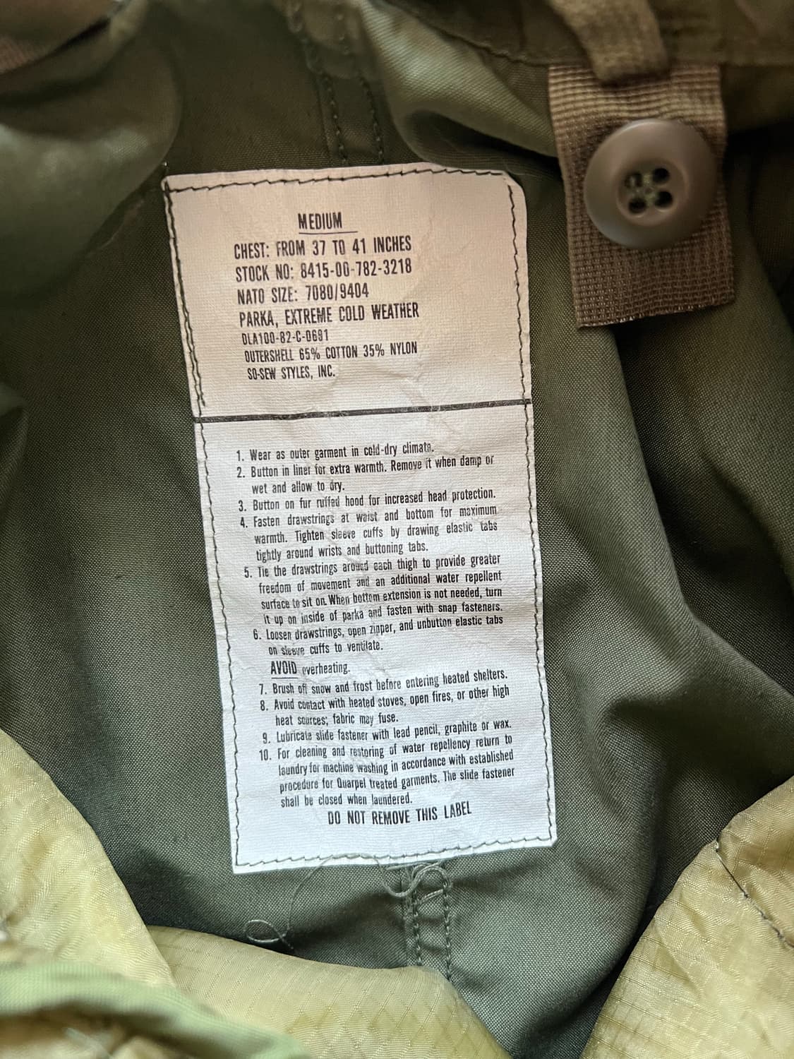 M65 오리지널 피쉬테일 개파카 상품이미지3