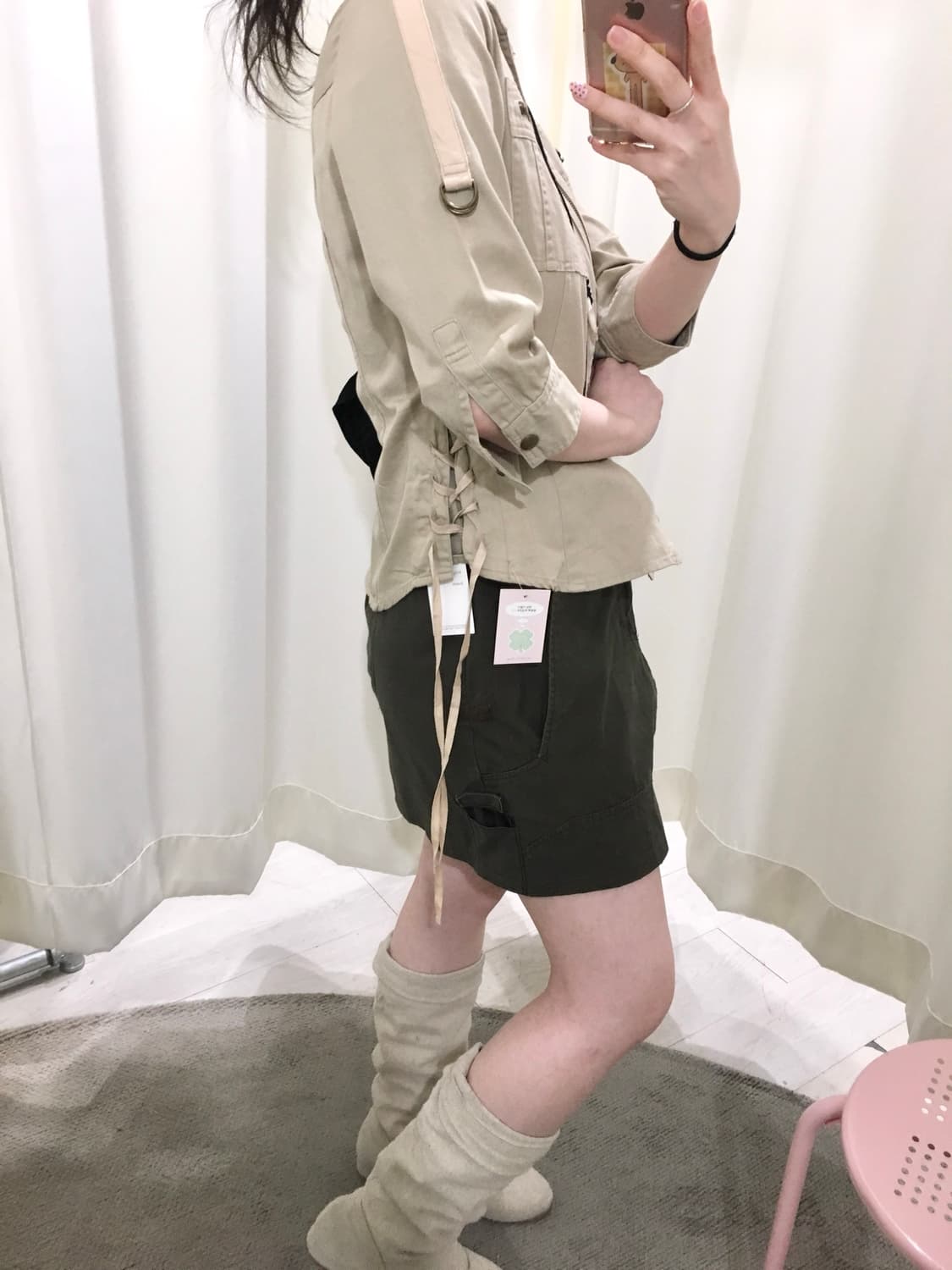 Eyelet Strap Y2K Jacket 상품이미지3