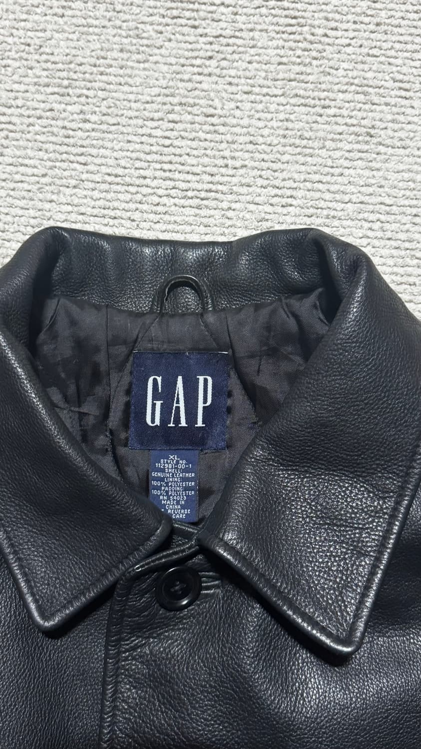 90s 올드 갭 카우레더 카코트 XL 상품이미지5
